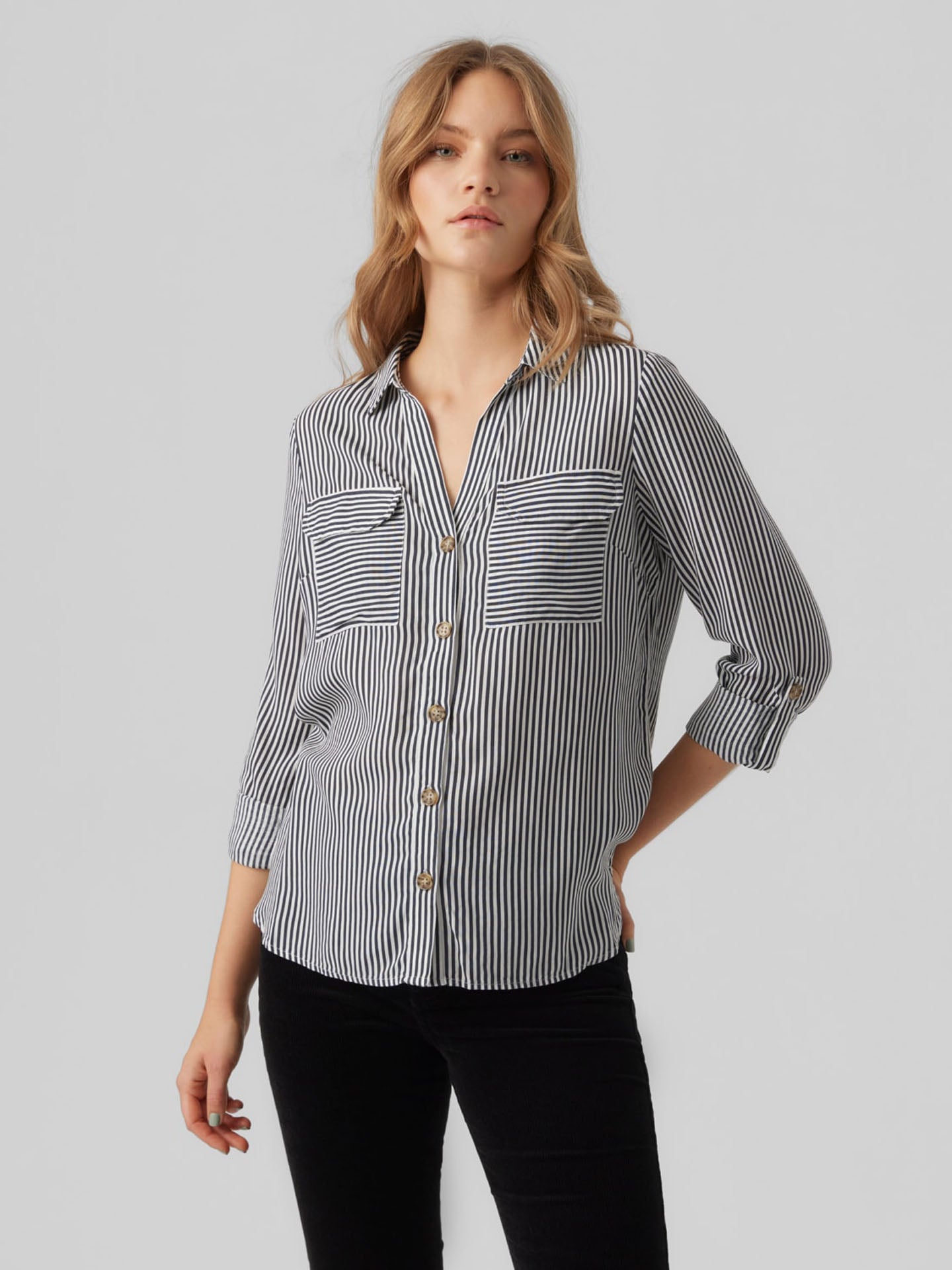 CAMICIA BUMPY STRIPES MANICA LUNGA