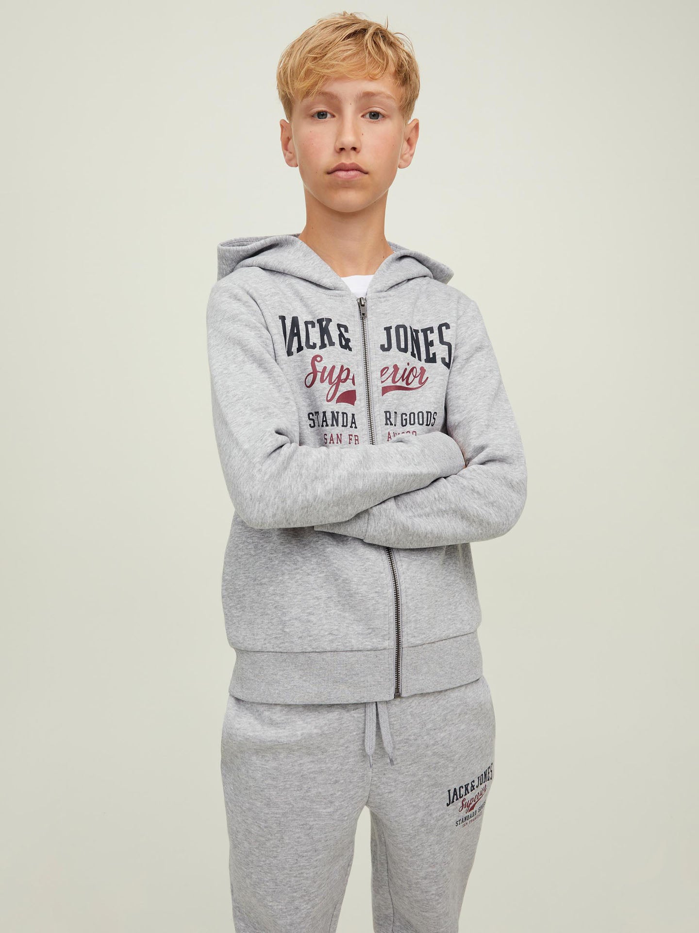 FELPA LOGO ZIP AP. CAPPUCCIO