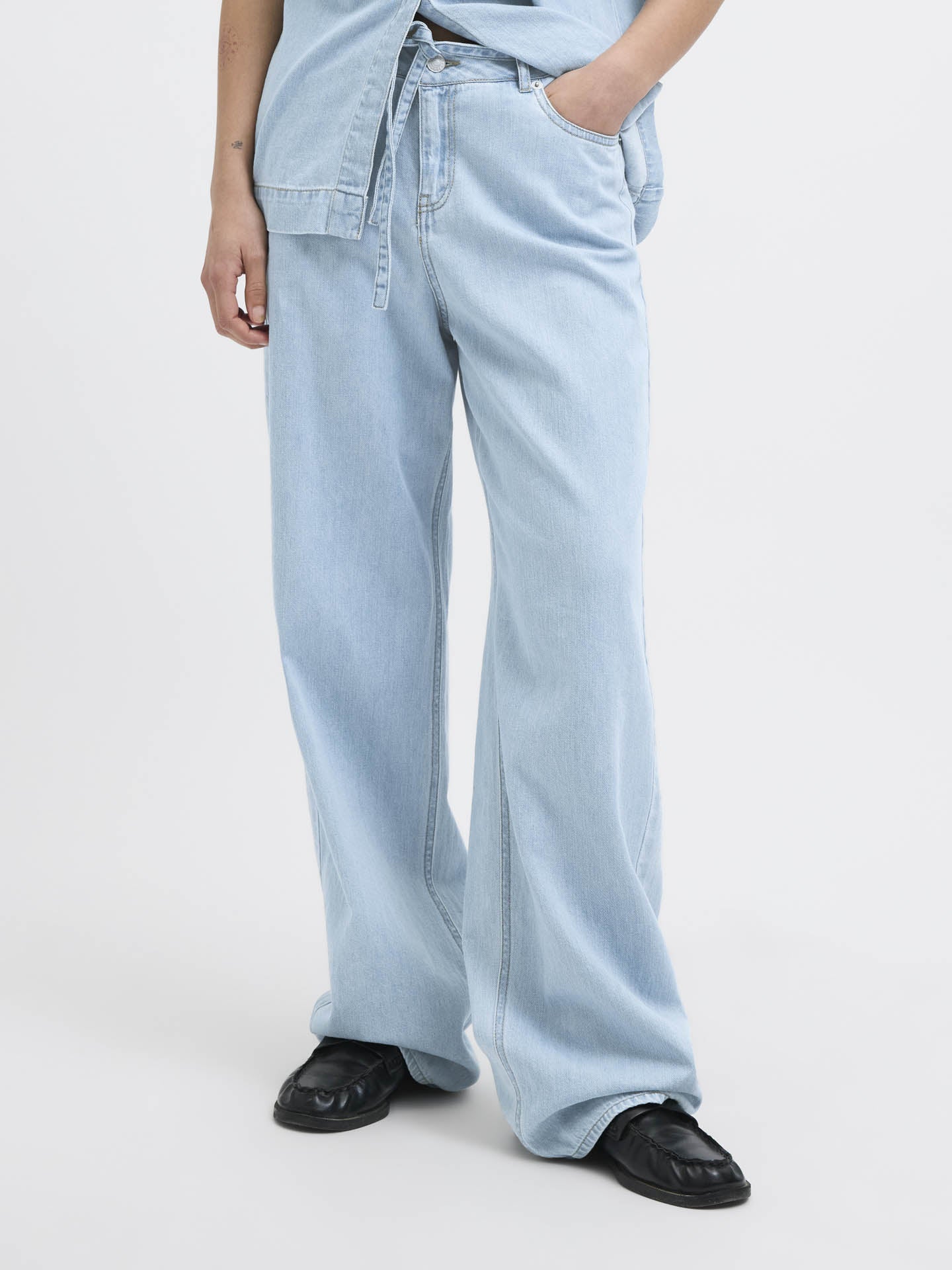 JEANS SURA WIDE LINEN BLEND