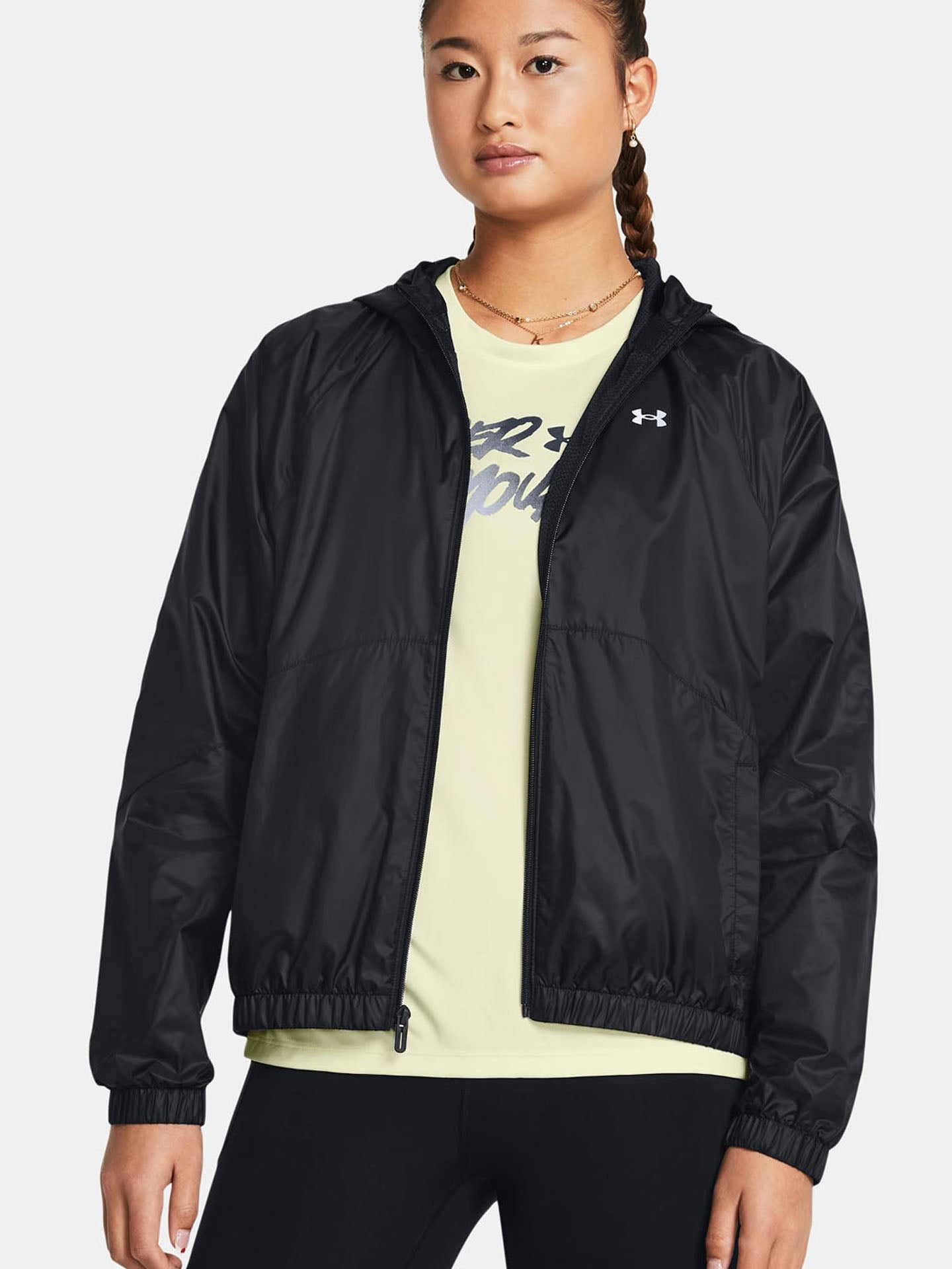 FELPA ZIP CAPPUCCIO UA SPORT WINDBREAKER