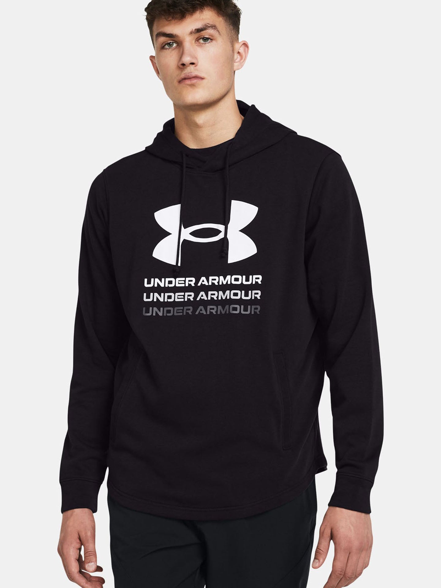 UA RIVAL TERRY GRAPHIC HOOD