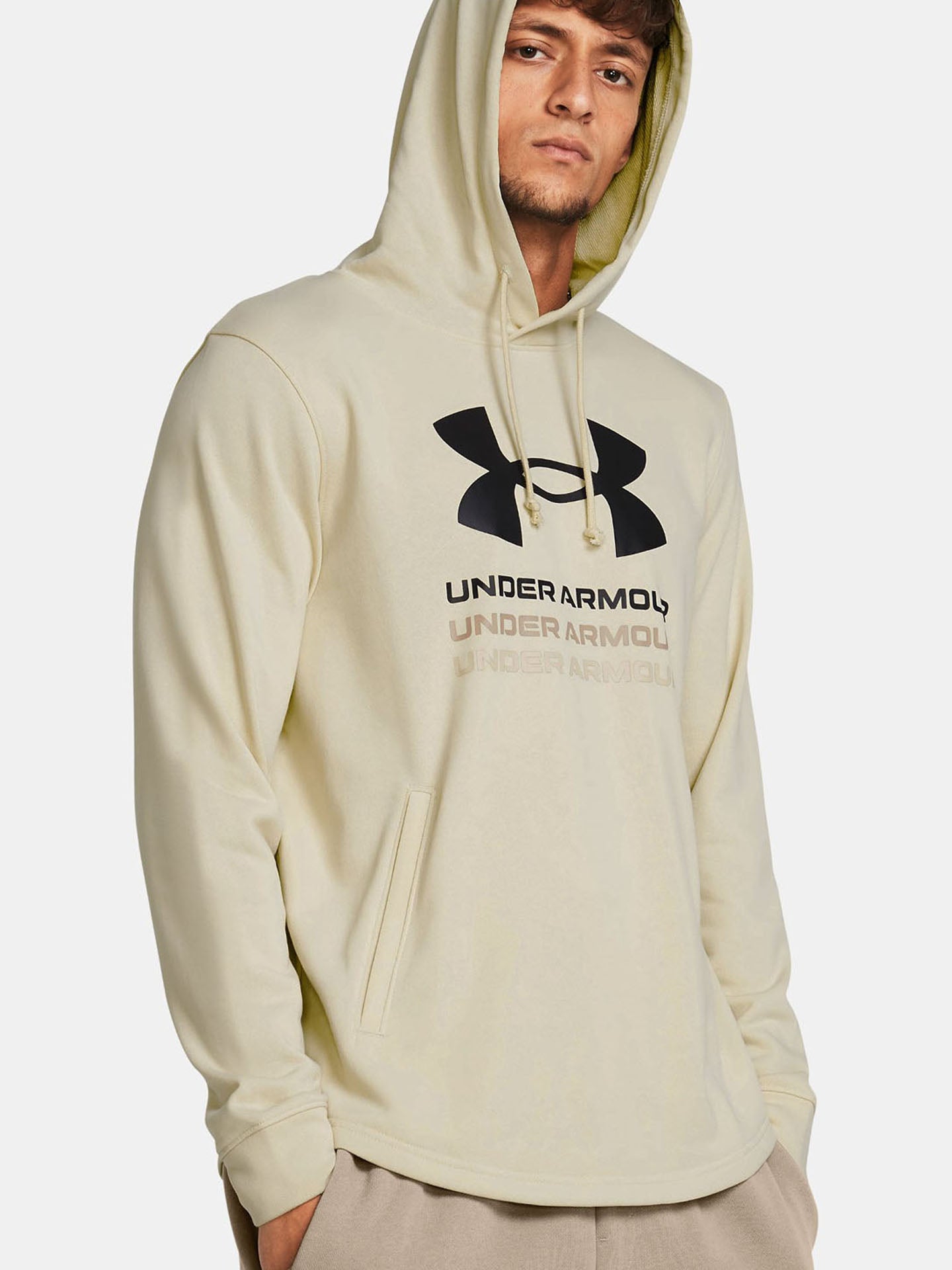 UA RIVAL TERRY GRAPHIC HOOD