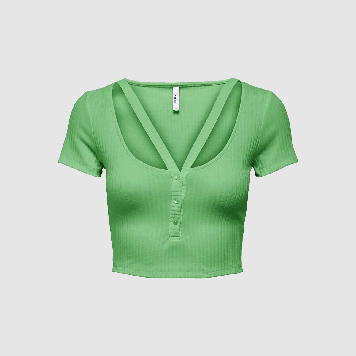 TOP EMMA CROPPED V-NECK