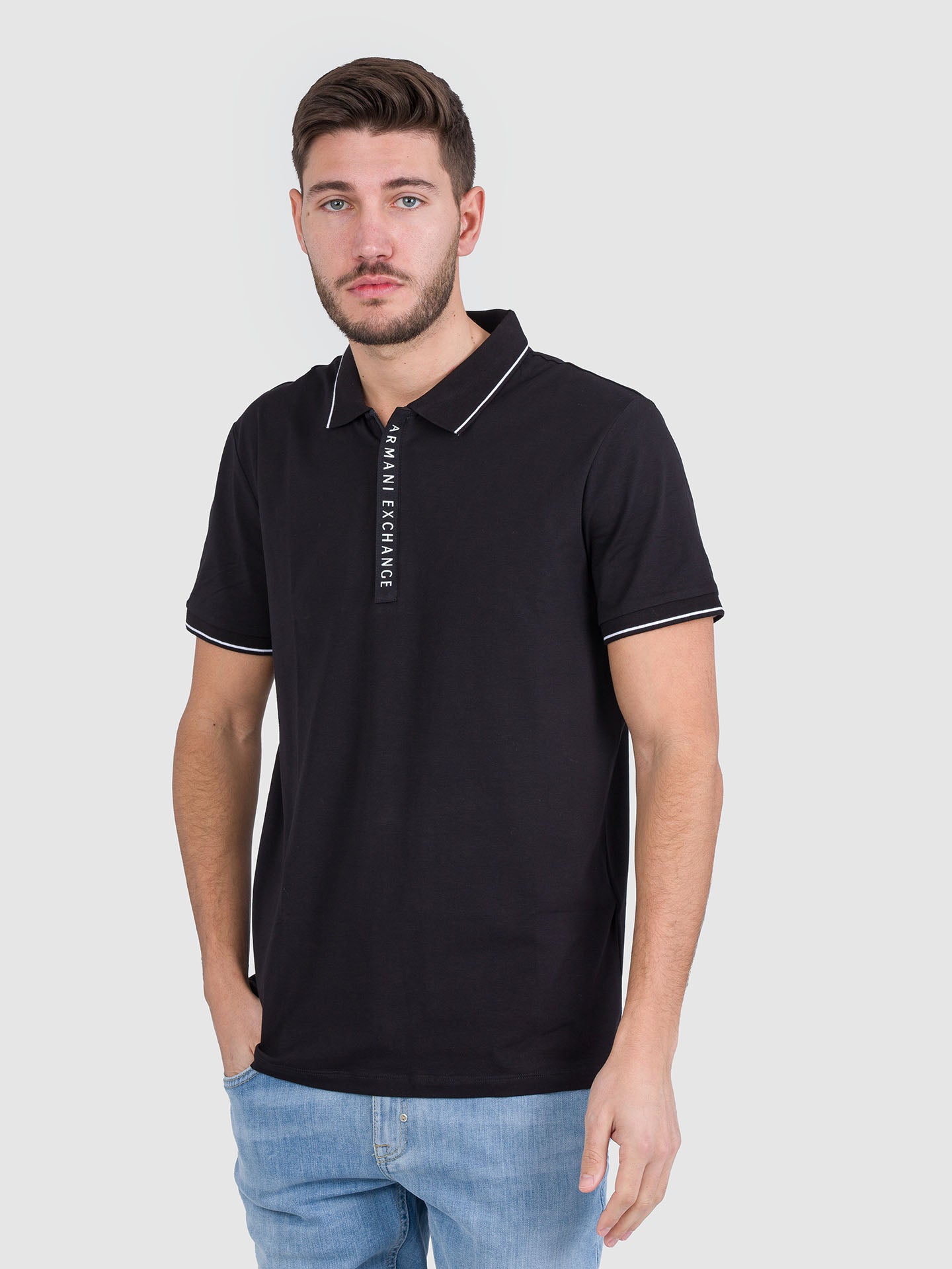 POLO MANICA CORTA ZIP