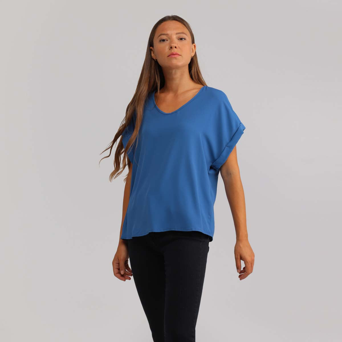 BLUSA MANICA RISVOLTO