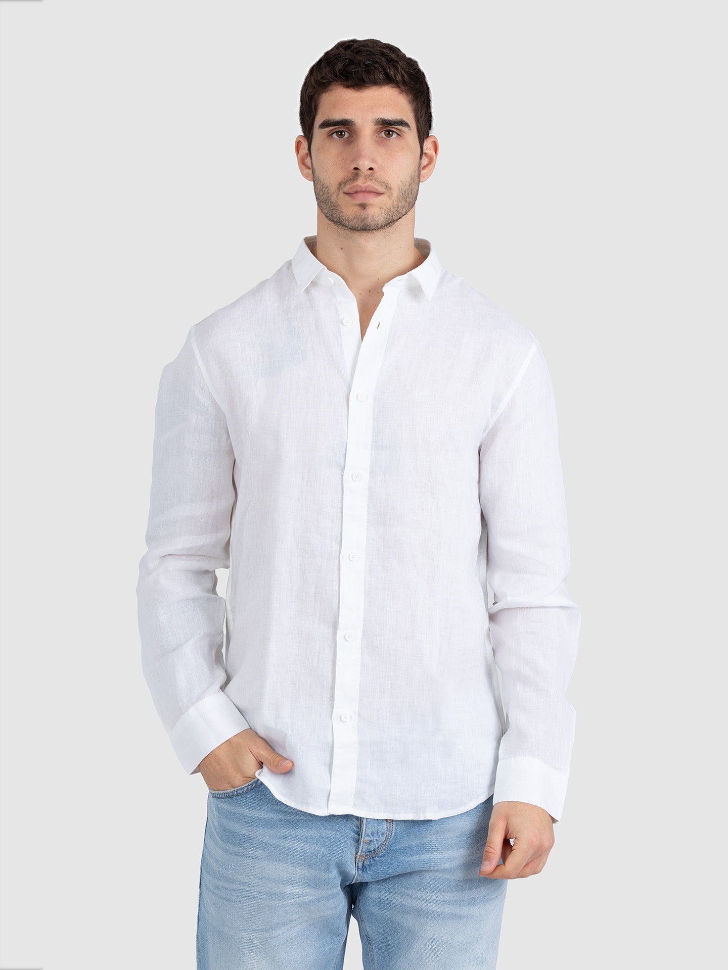 CAMICIA MANICA LUNGA LINO