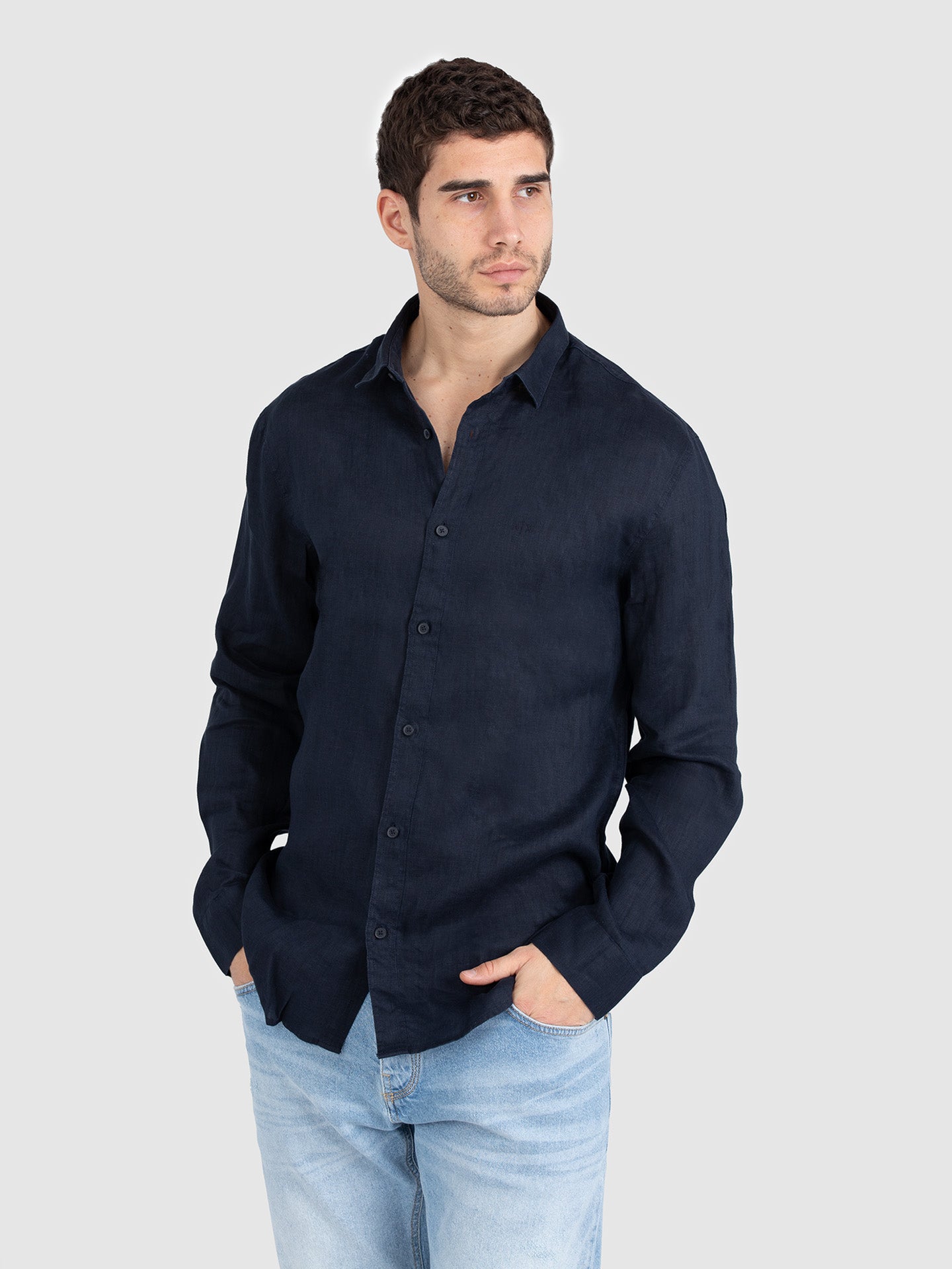 CAMICIA MANICA LUNGA LINO