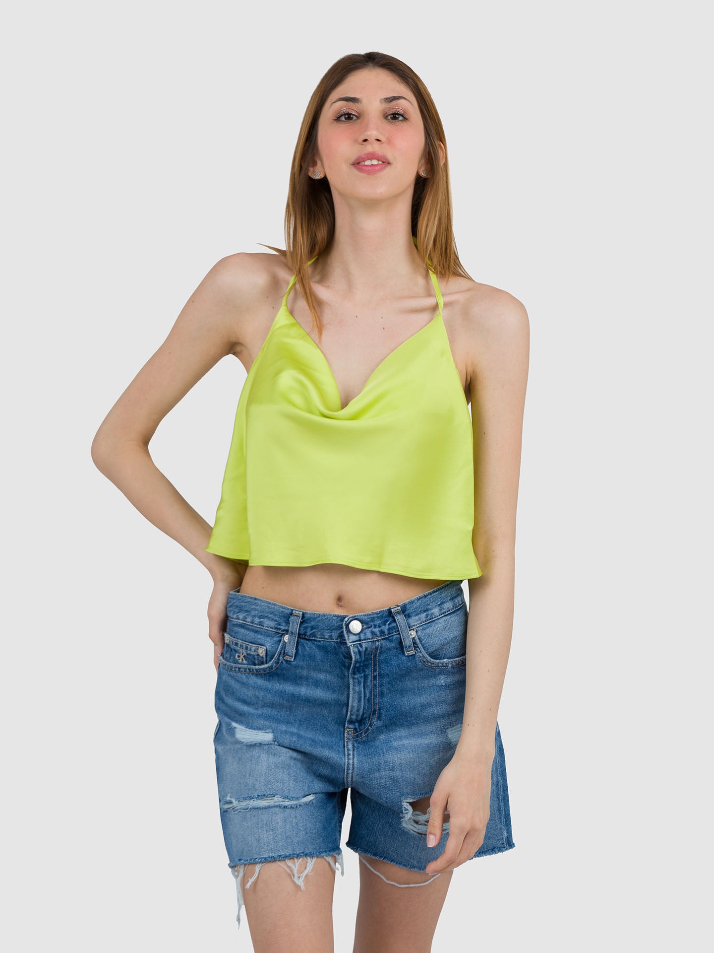 TOP SATEEN LACCETTI