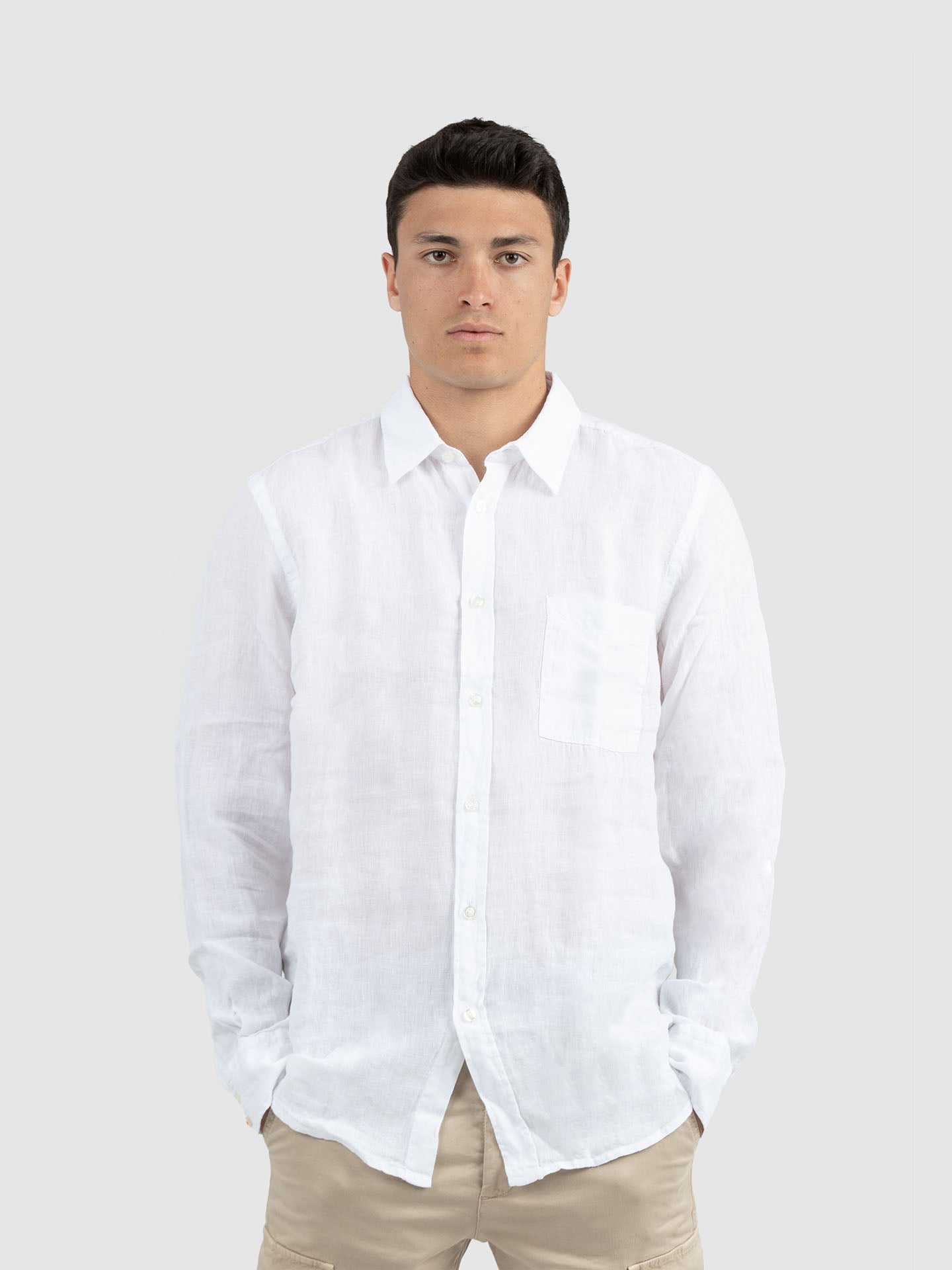 CAMICIA MANICA LUNGA LINO