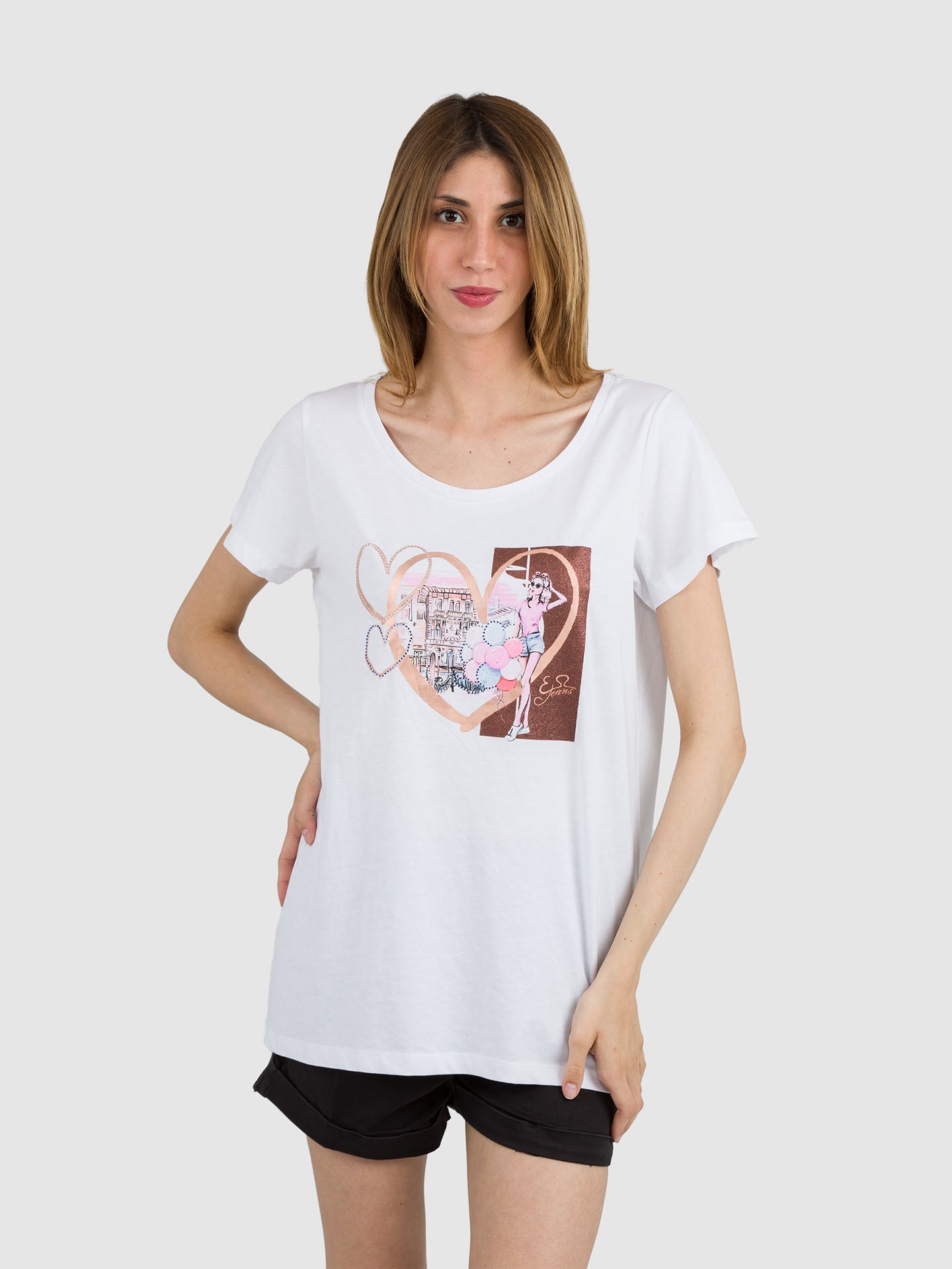 T-SHIRT SCOLLO BARCHETTA