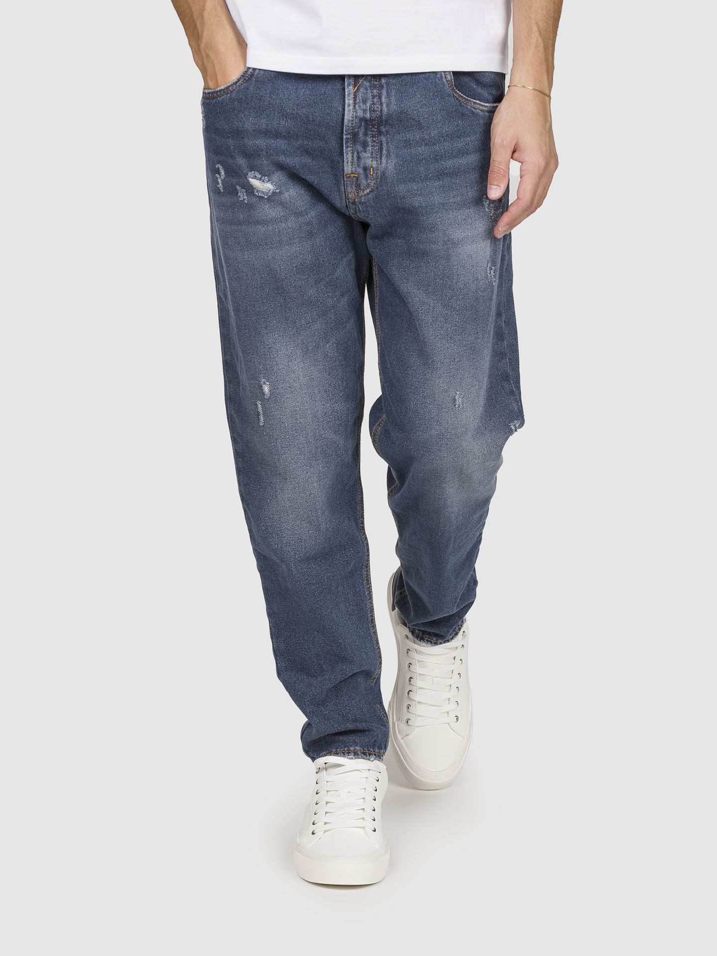 JEANS CROPPED ROTTURE