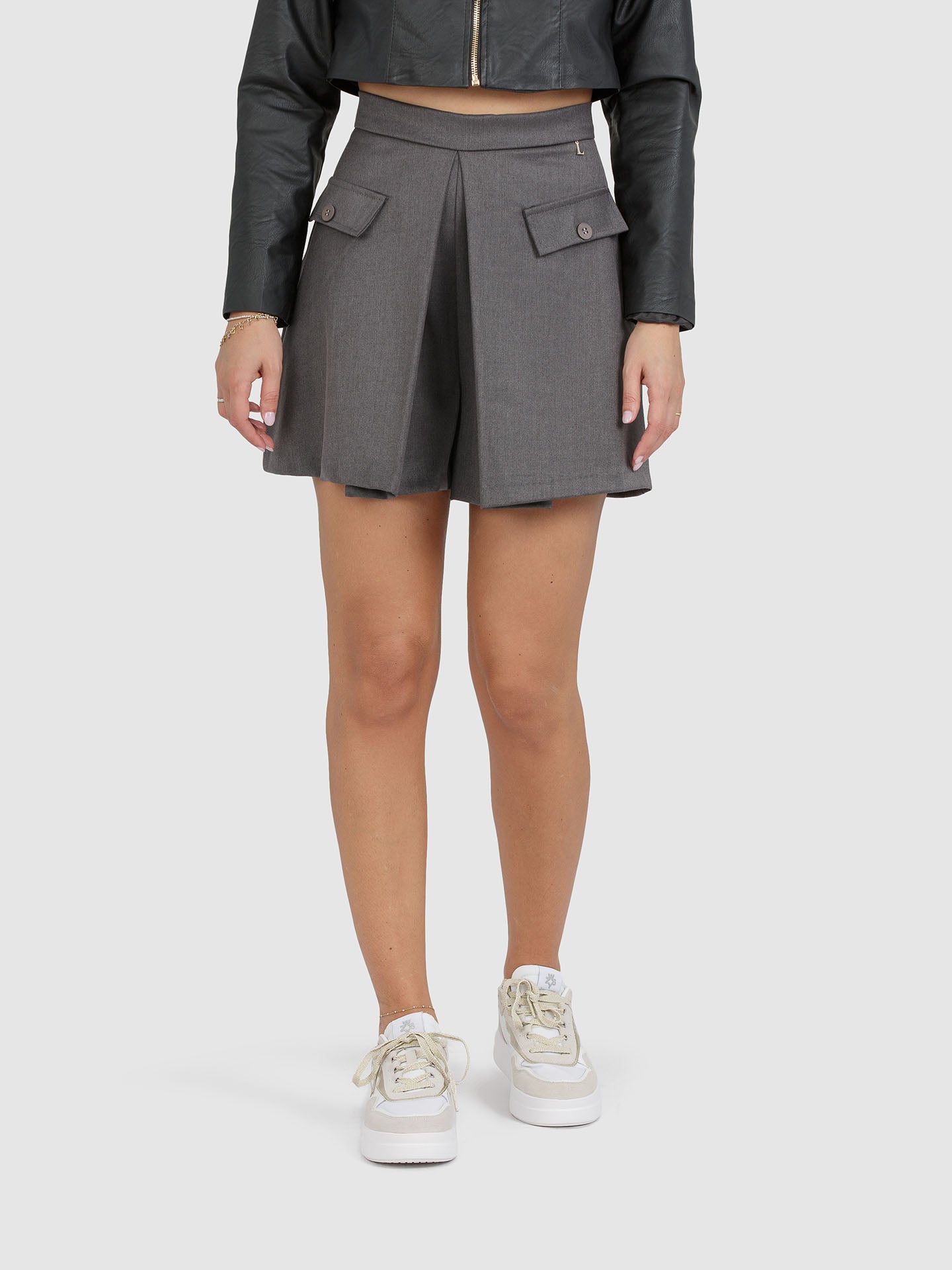 SKORT PIEGONE TASCHINE