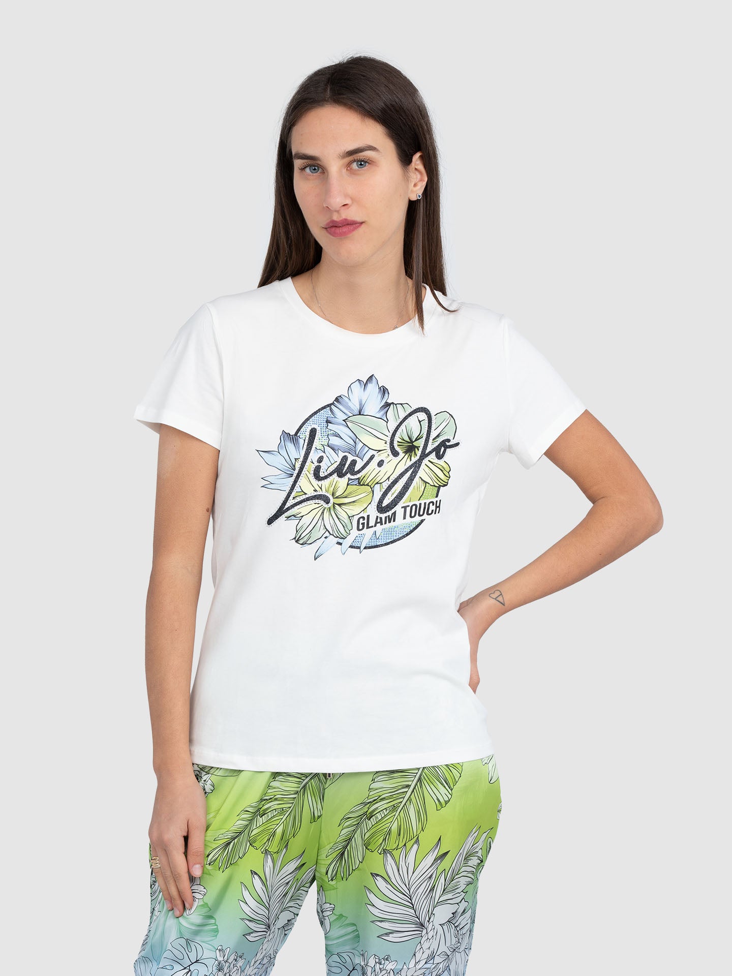 T-SHIRT FIORE VERDE