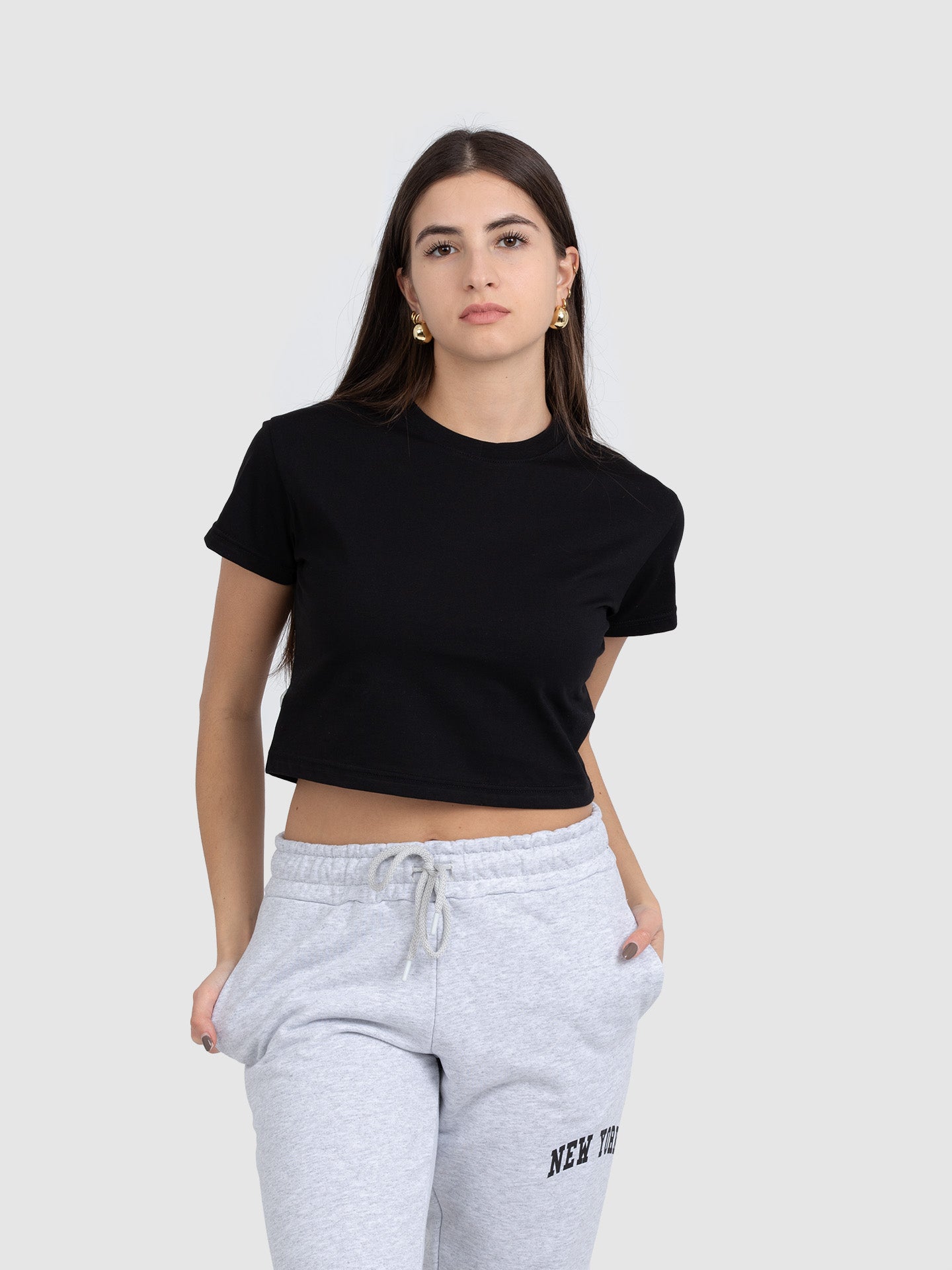 T-SHIRT CROP BASIC