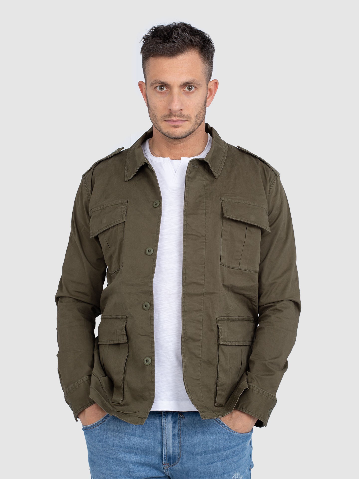 OVERSHIRT IN TWILL