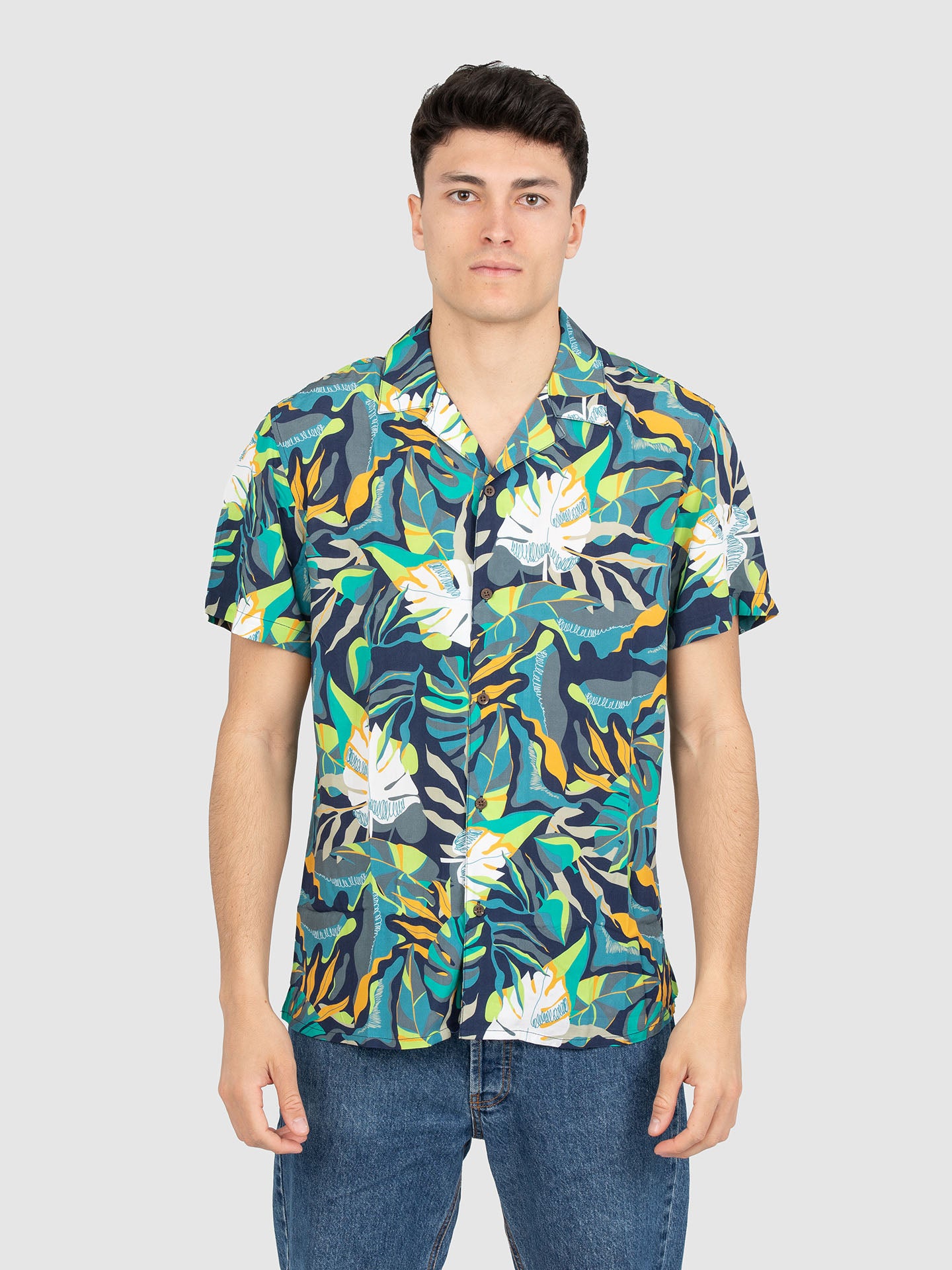 CAMICIA HAWAIANA MANICA CORTA