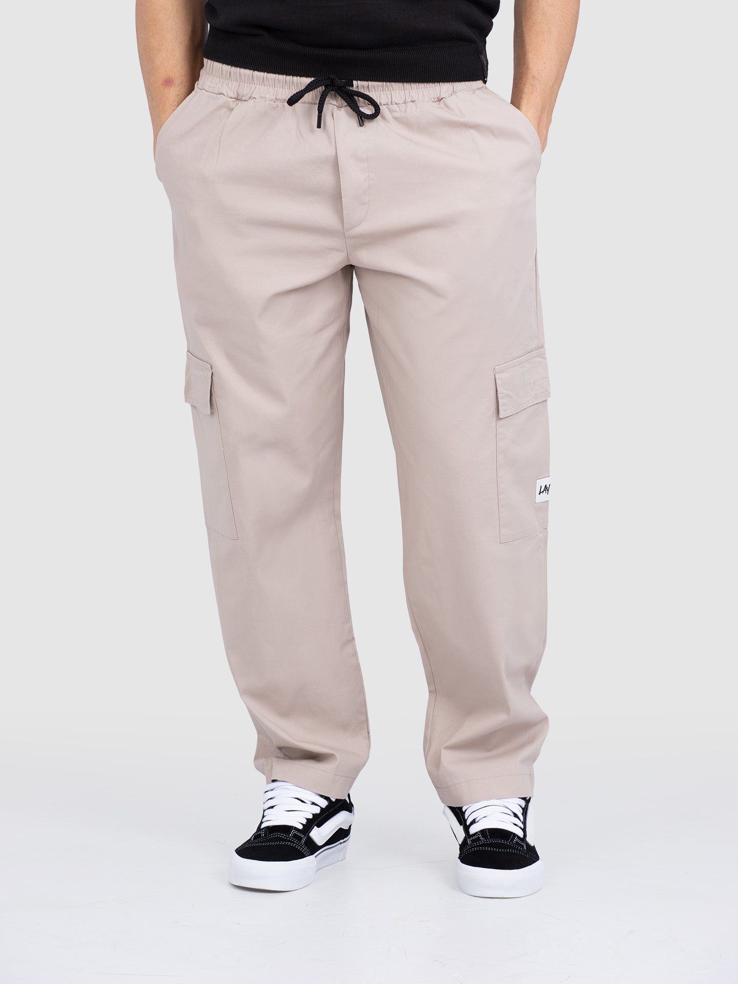 PANTALONE CARGO LACCIO GABARDINA