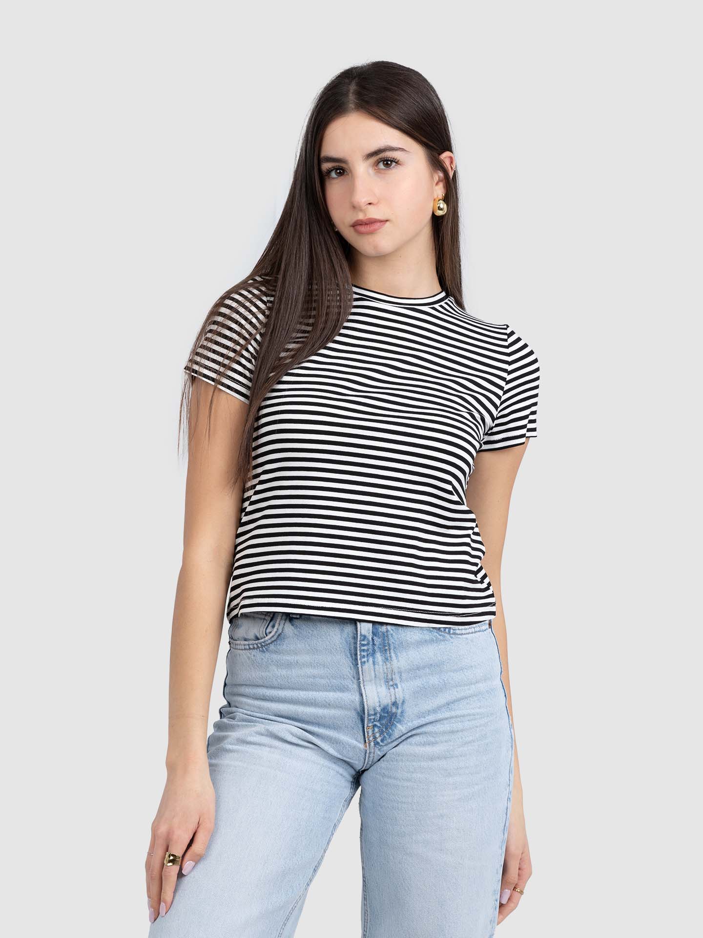 T-SHIRT CROP STRIPES