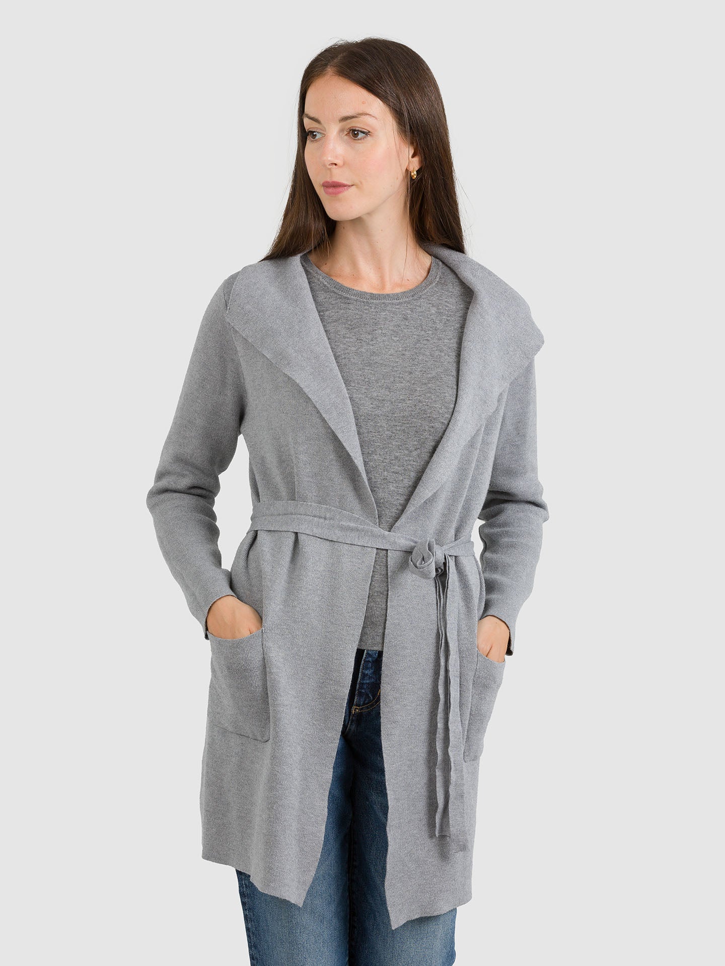 CARDIGAN CINTURA TASCHE