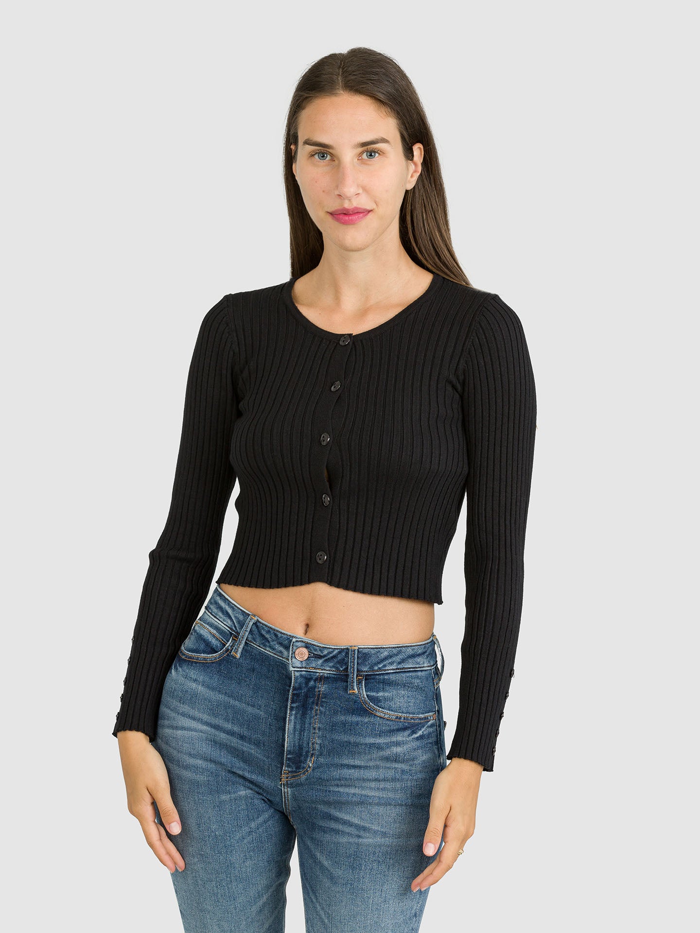 CARDIGAN CROP BOTTONCINI VISCOSA