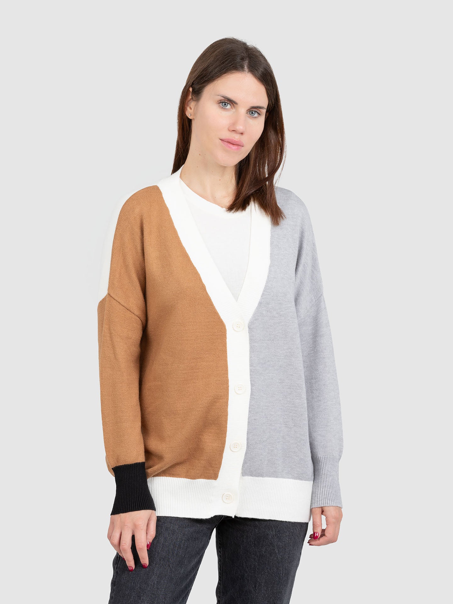 CARDIGAN COLOR BLOCK