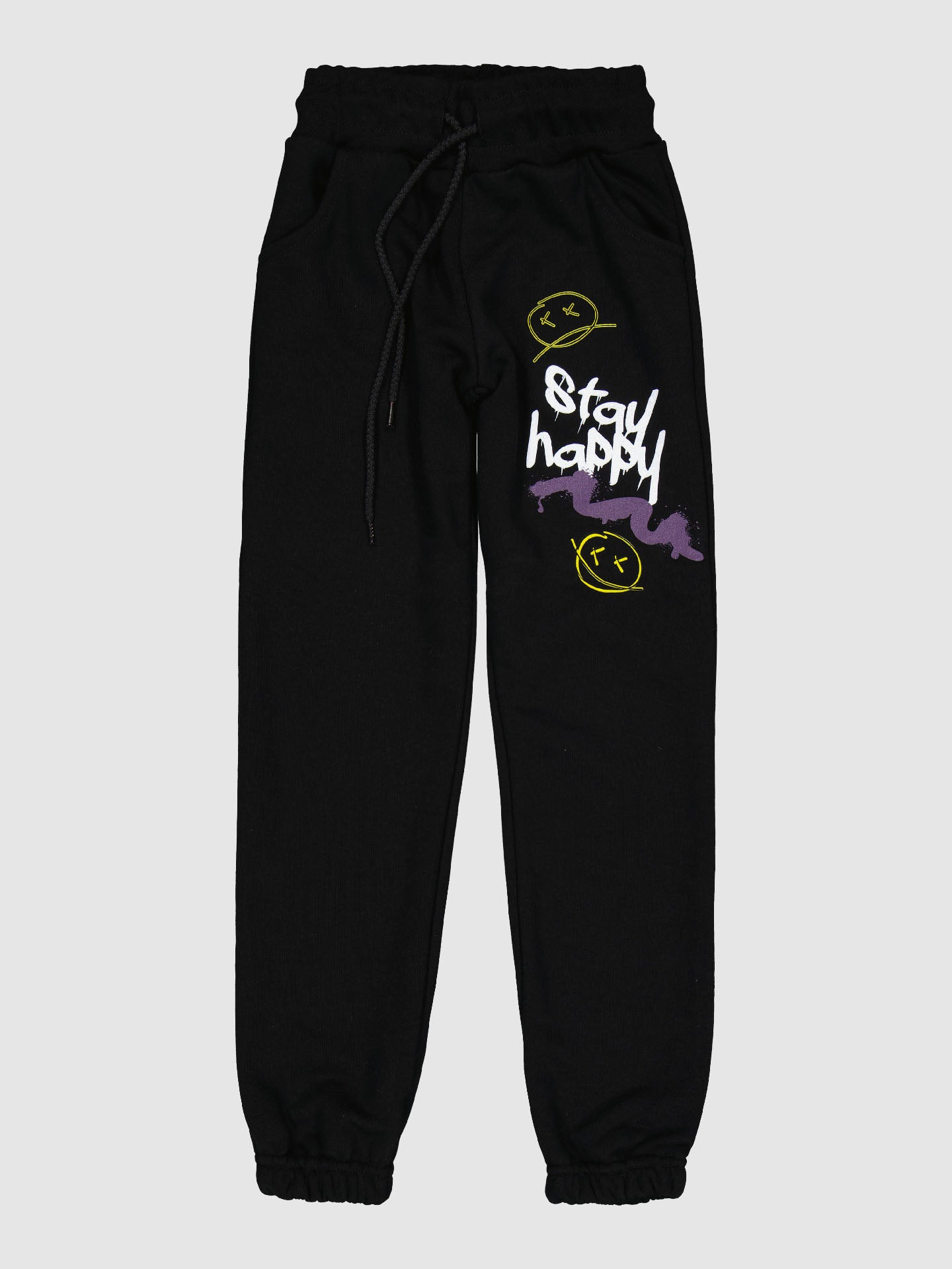 PANTALONE FELPA STAY HAPPY GRAFFITI