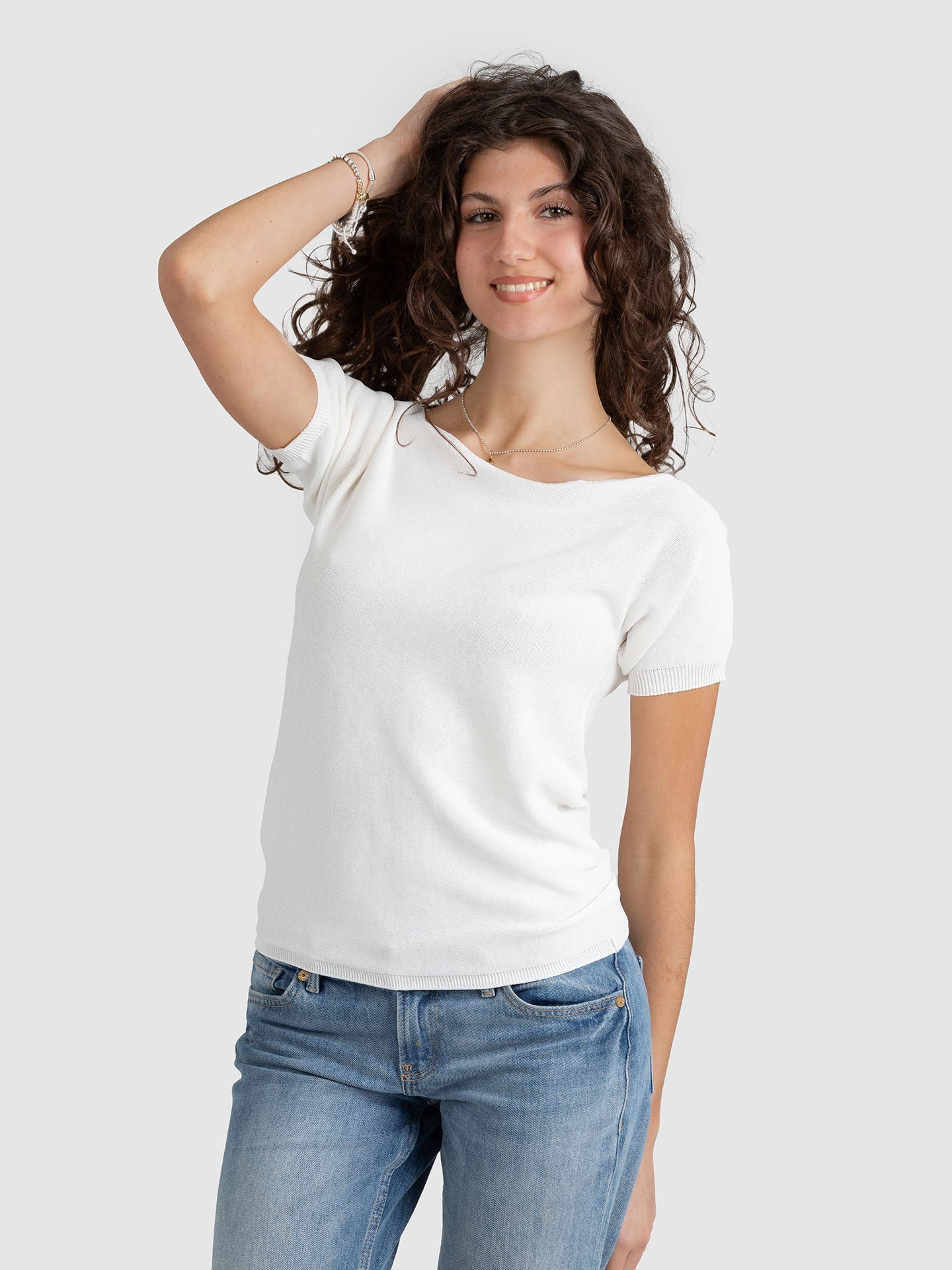 T-SHIRT SCOLLO BARCA M/C