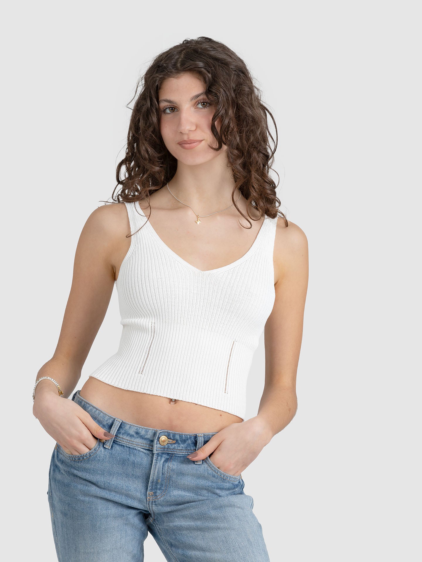 TOP IN MAGLIA A COSTINE