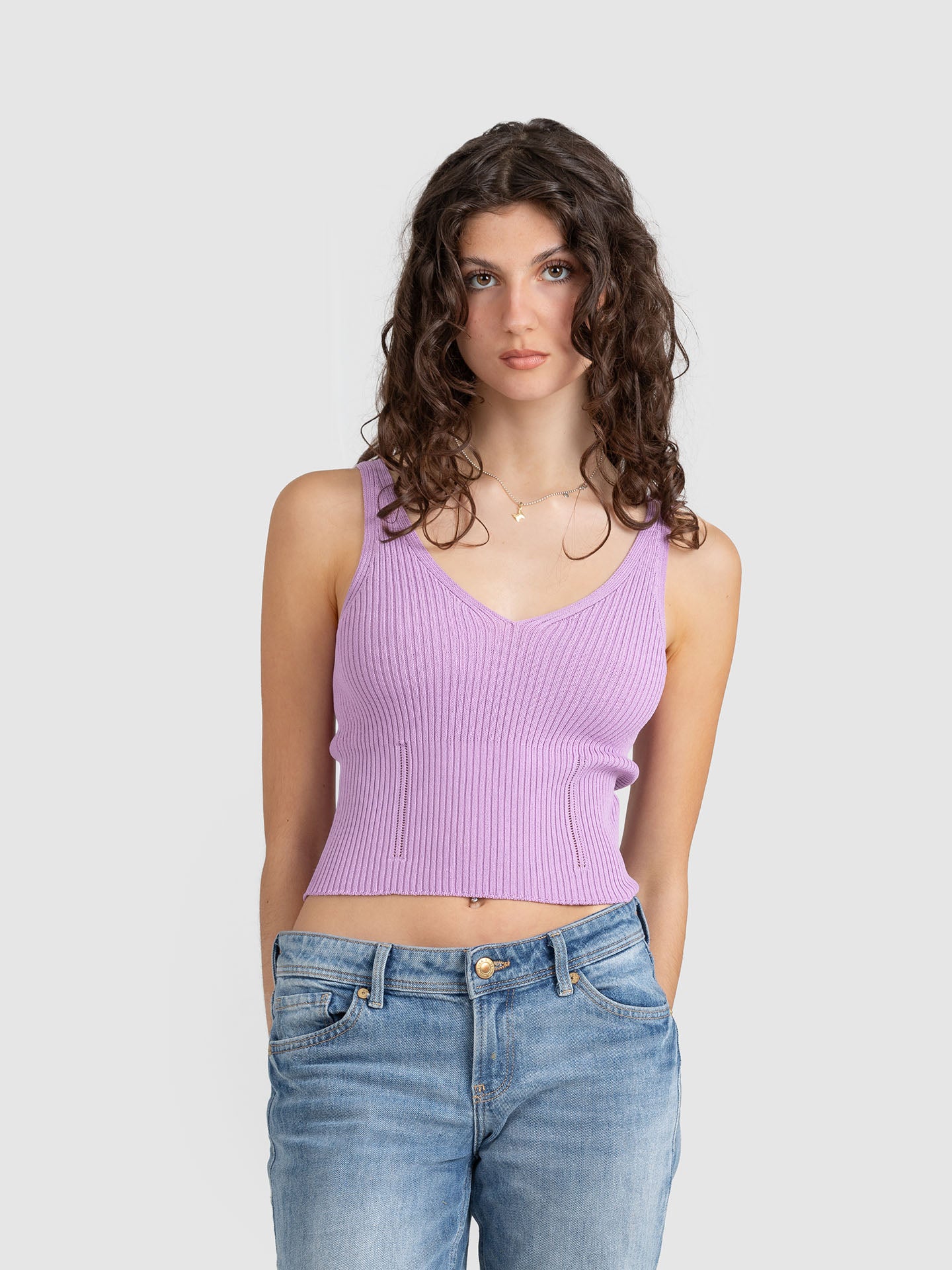 TOP IN MAGLIA A COSTINE