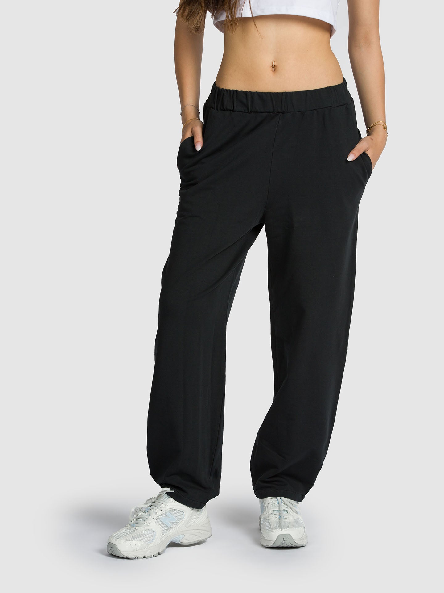 PANTALONE BAGGY IN FELPA