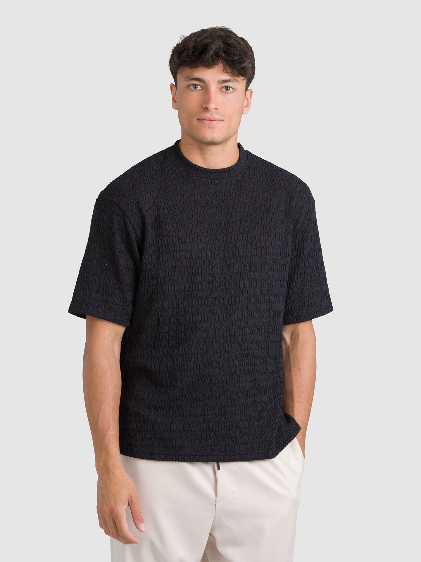 T-SHIRT MANICA CORTA TEXTURIZZATA