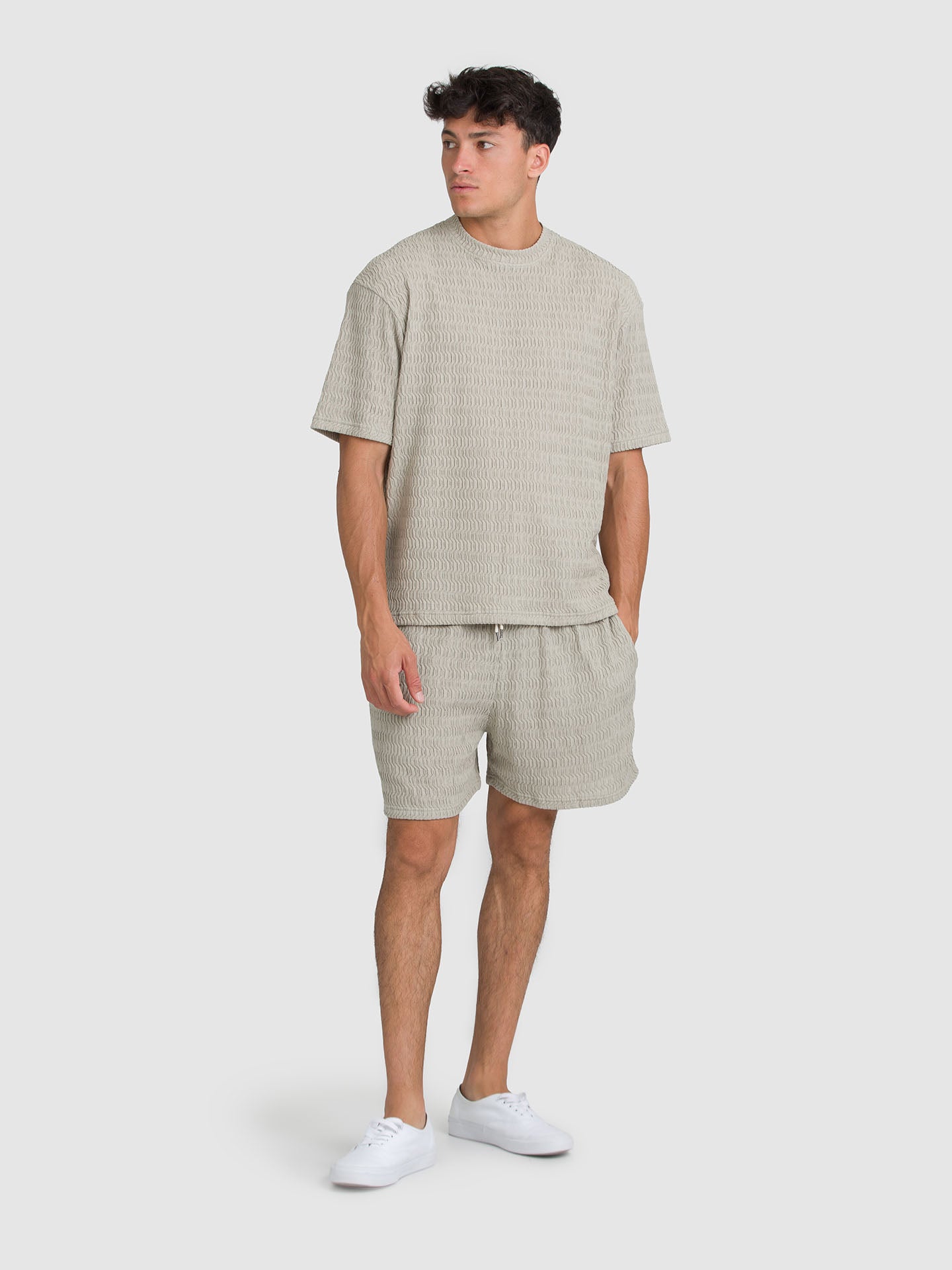 T-SHIRT MANICA CORTA TEXTURIZZATA