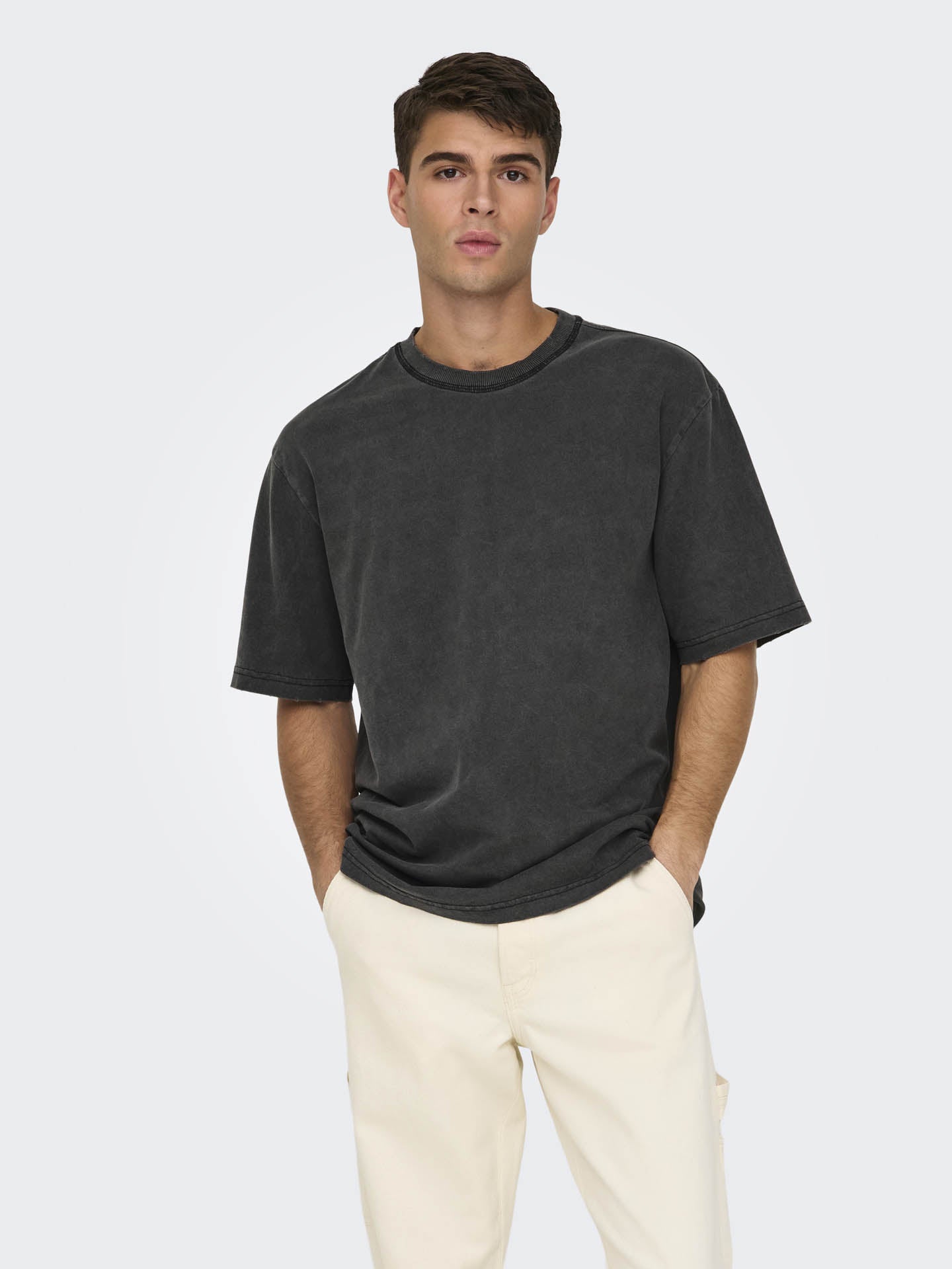 T-SHIRT DISTRESS MANICA CORTA