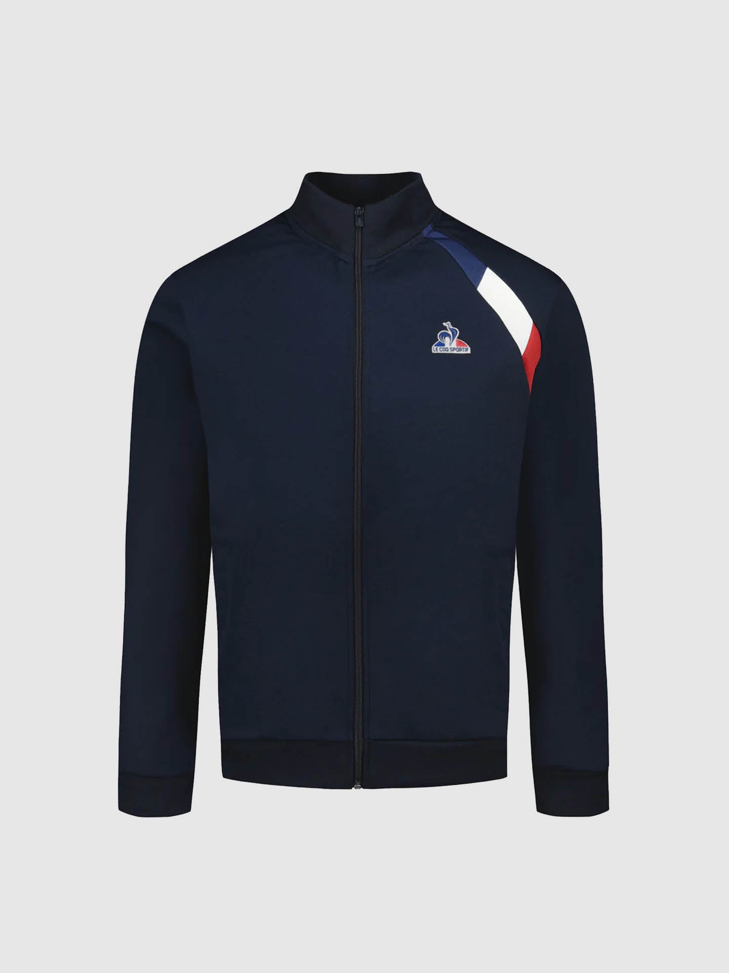 FELPA ZIP TRICOLORE