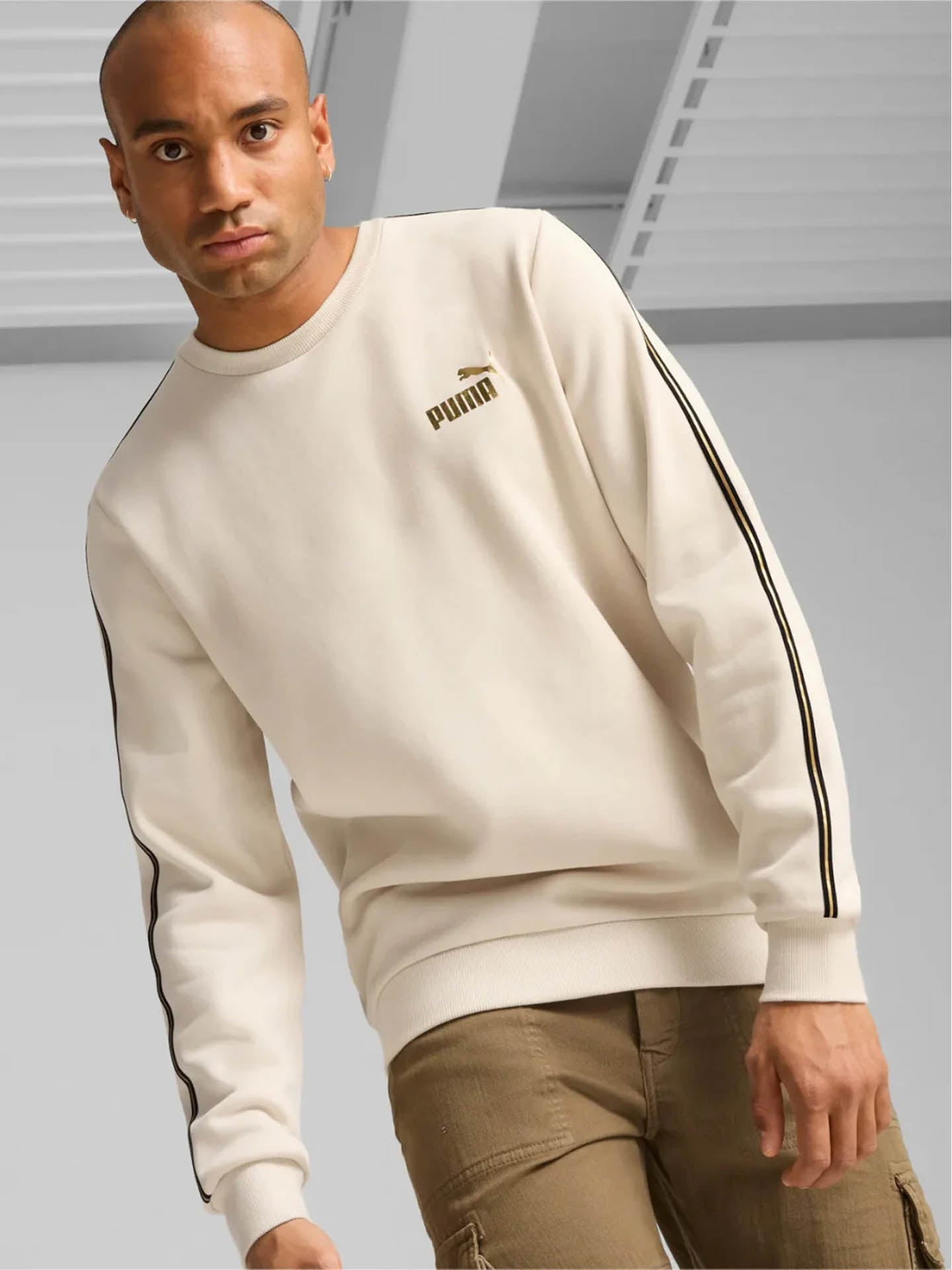 ESS TAPE MINIMAL GOLD CREW FL