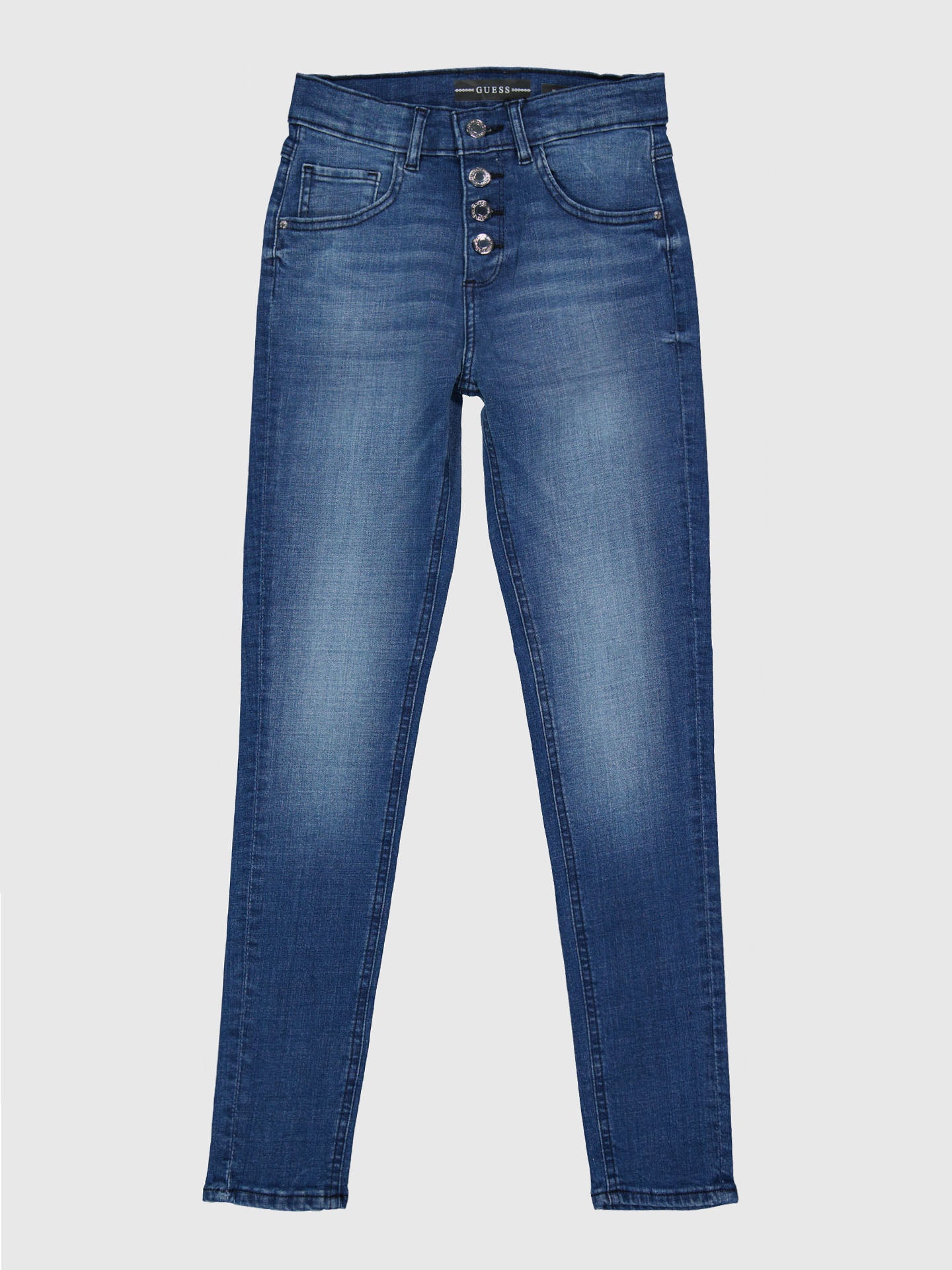 JEANS SKINNY BOTTONE A VISTA