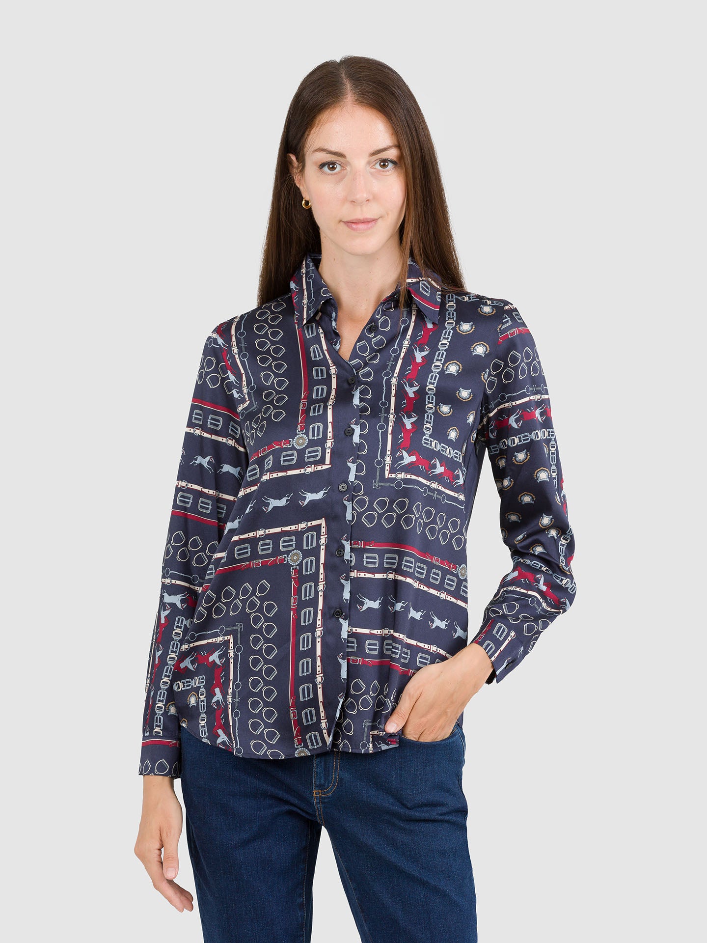 CAMICIA TWILL STAMPATA