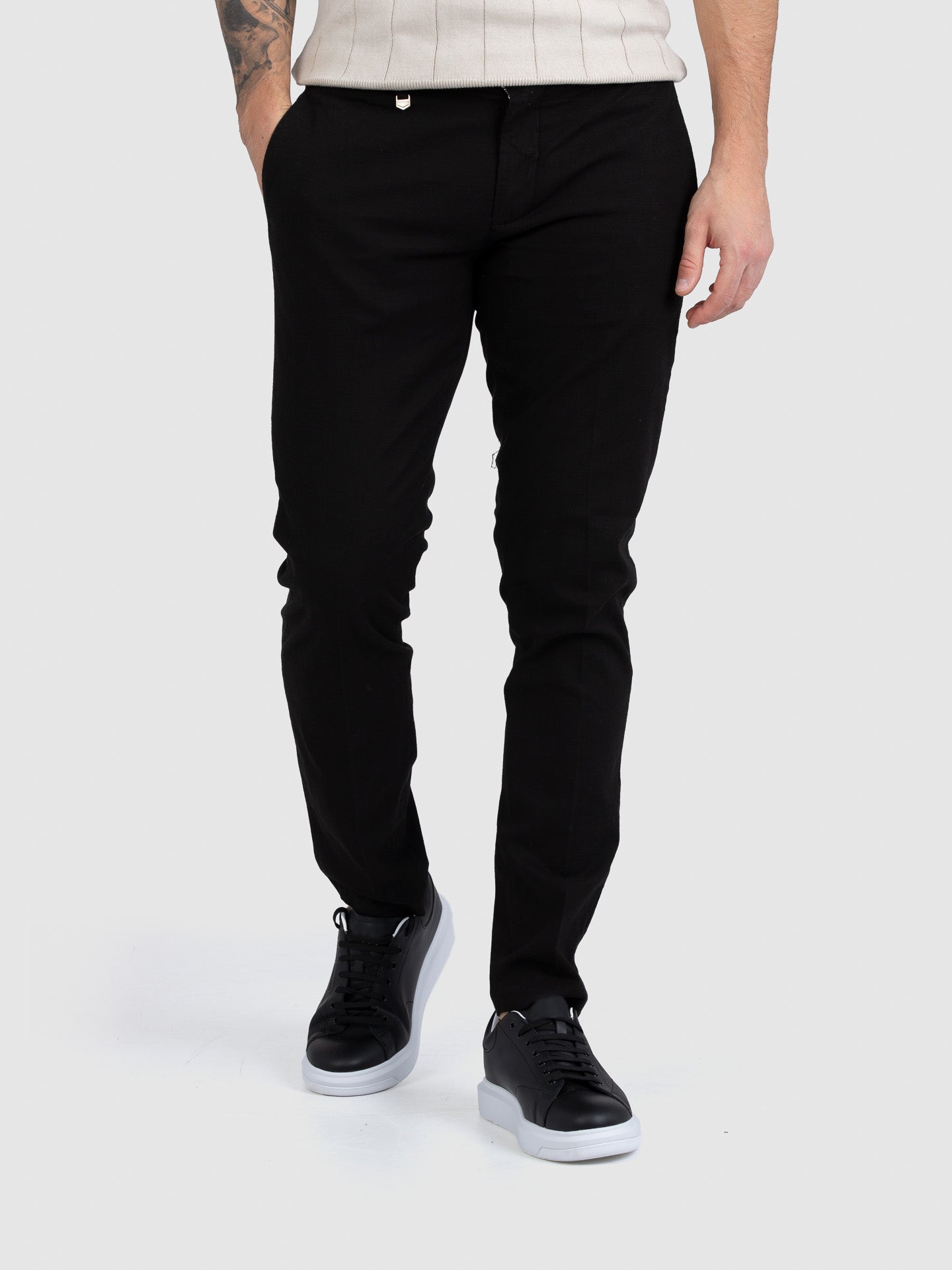 PANTALONE CHINO SKINNY BRYAN MICROARMATURATO