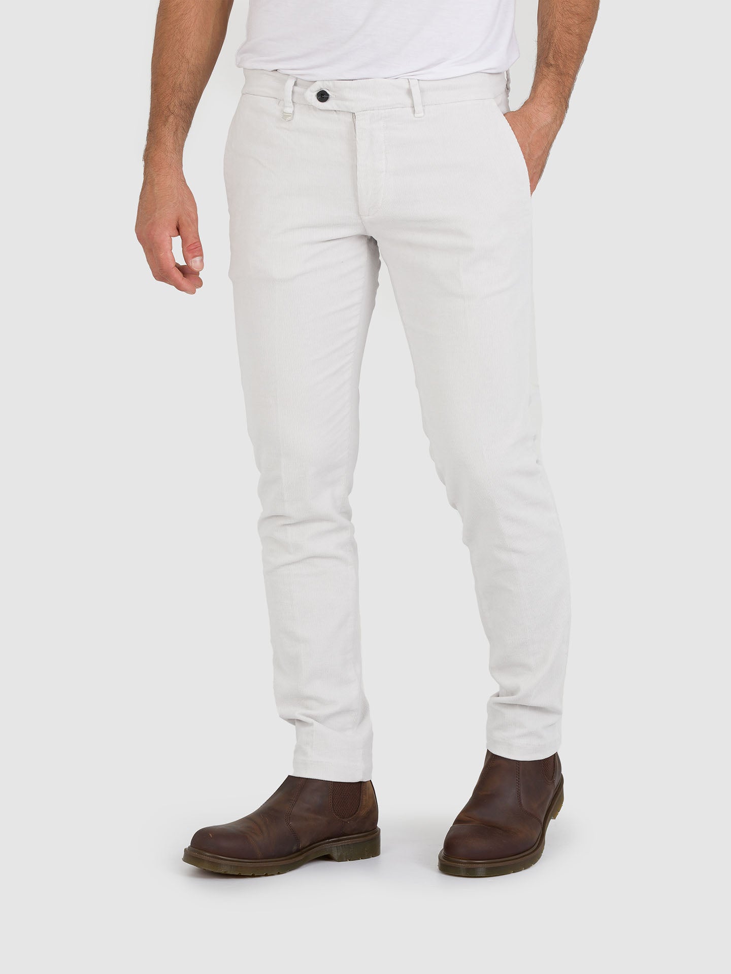 PANTALONI BRYAN CHINO SKINNY FIT VELLUTO