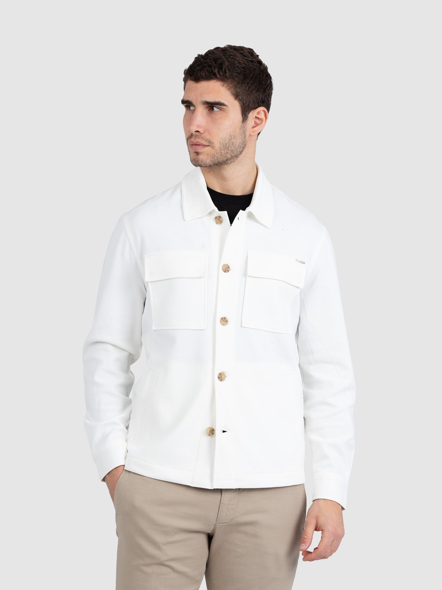 CAMICIA OVERSHIRT MANICA LUNGA CON TASCHE