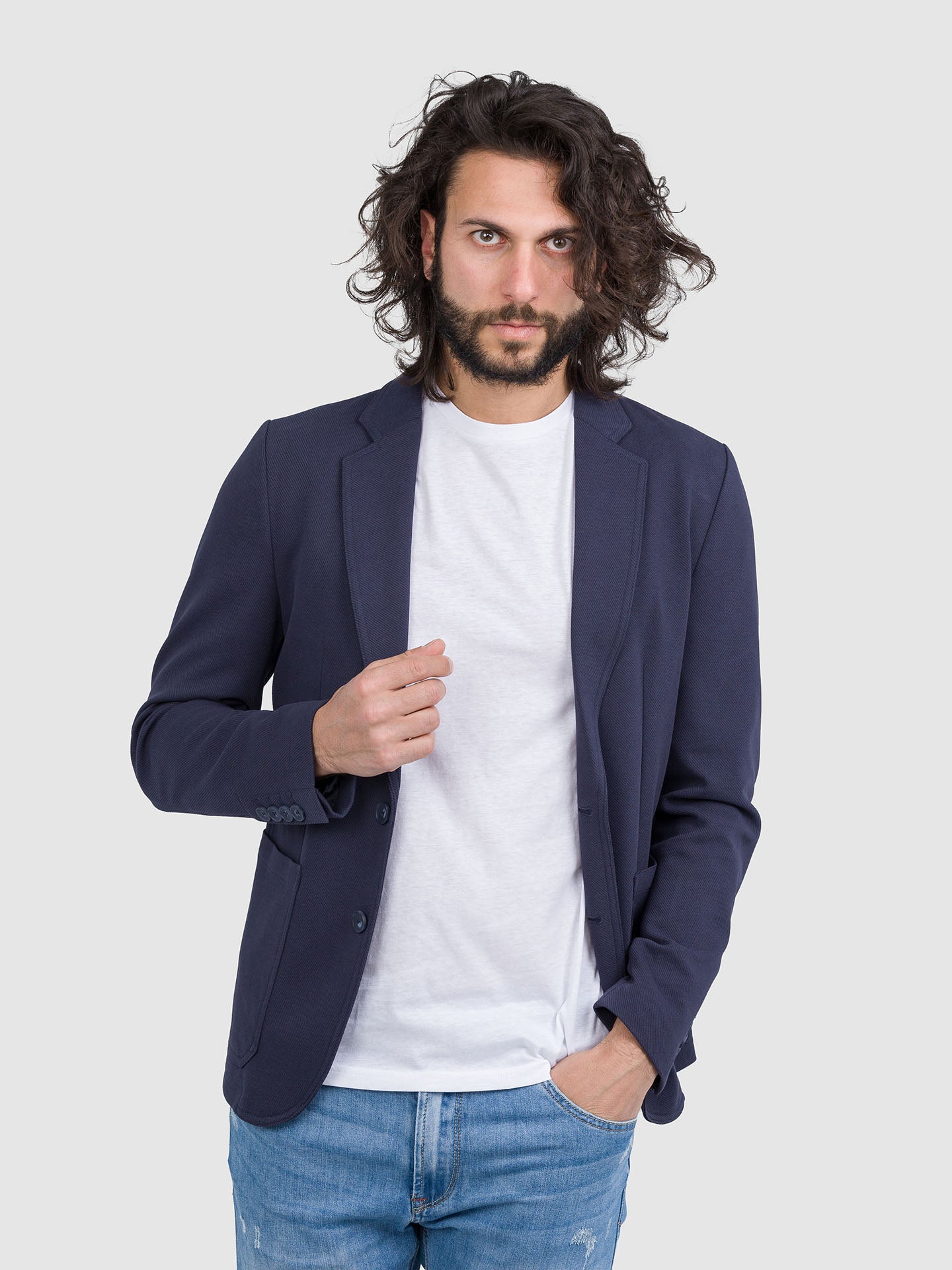 GIACCA ANOUK SLIM FIT IN TWILL STRETCH