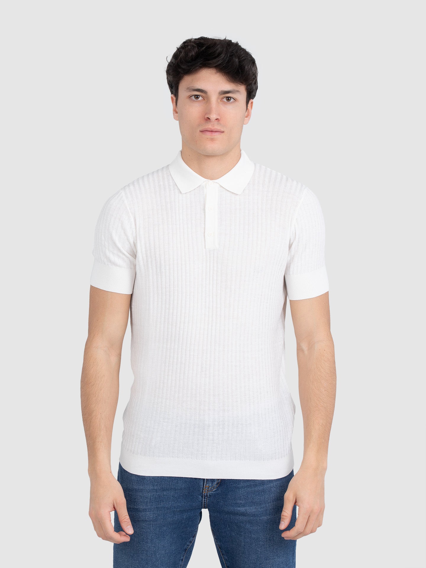 POLO IN MAGLIA A COSTINE SUPER SLIM