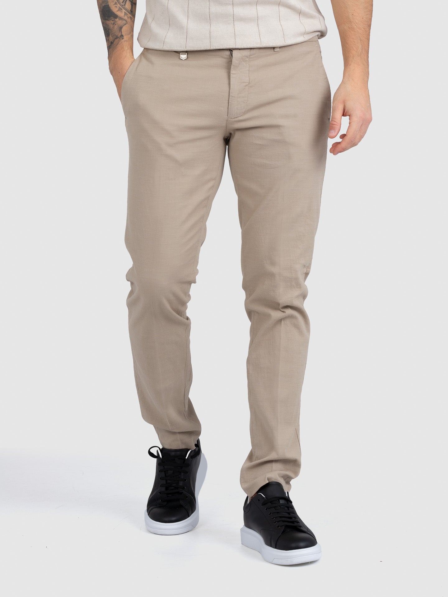 PANTALONE CHINO SKINNY BRYAN MICROARMATURATO