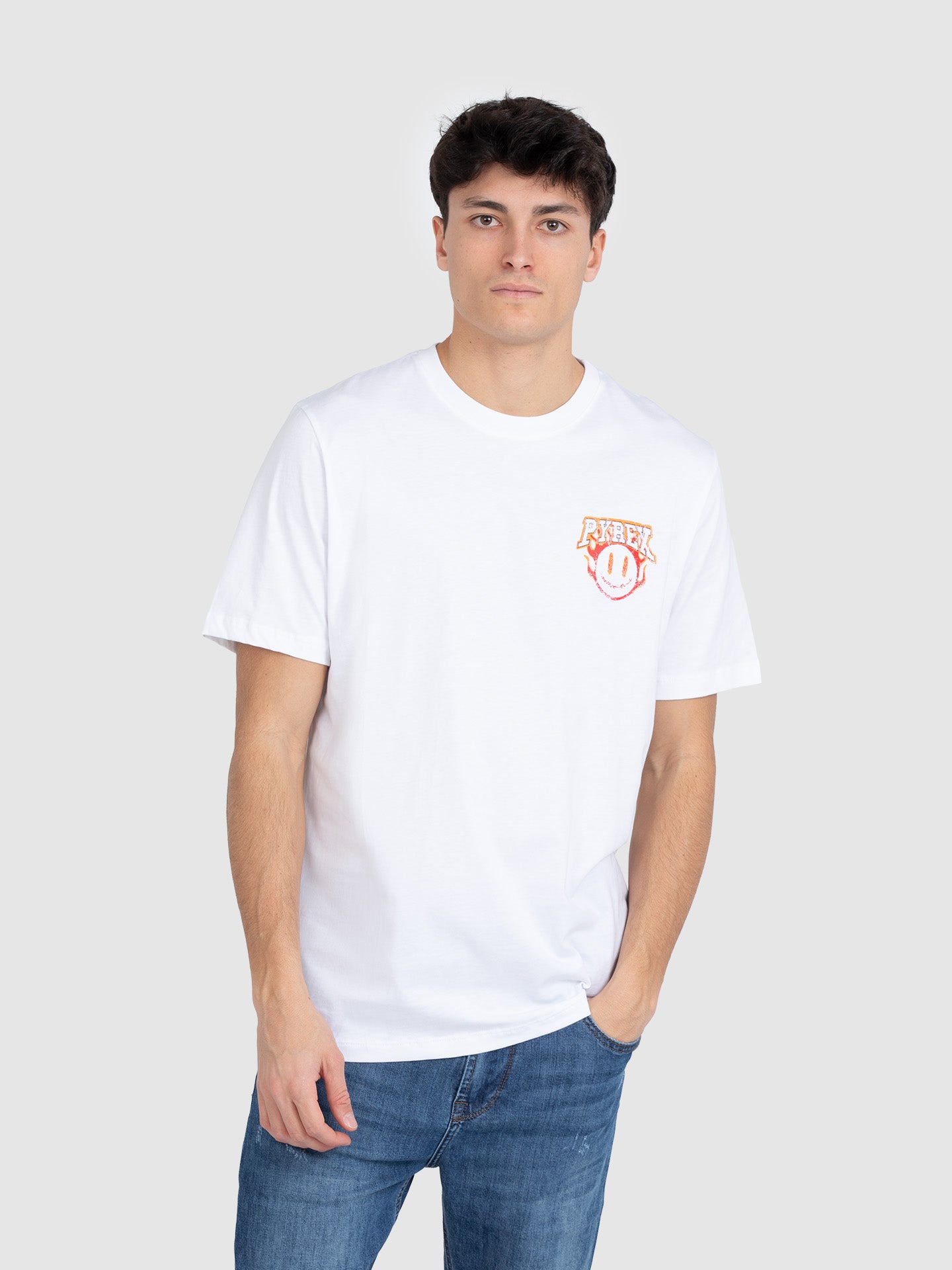 T-SHIRT LOGO SMILE FIAMME