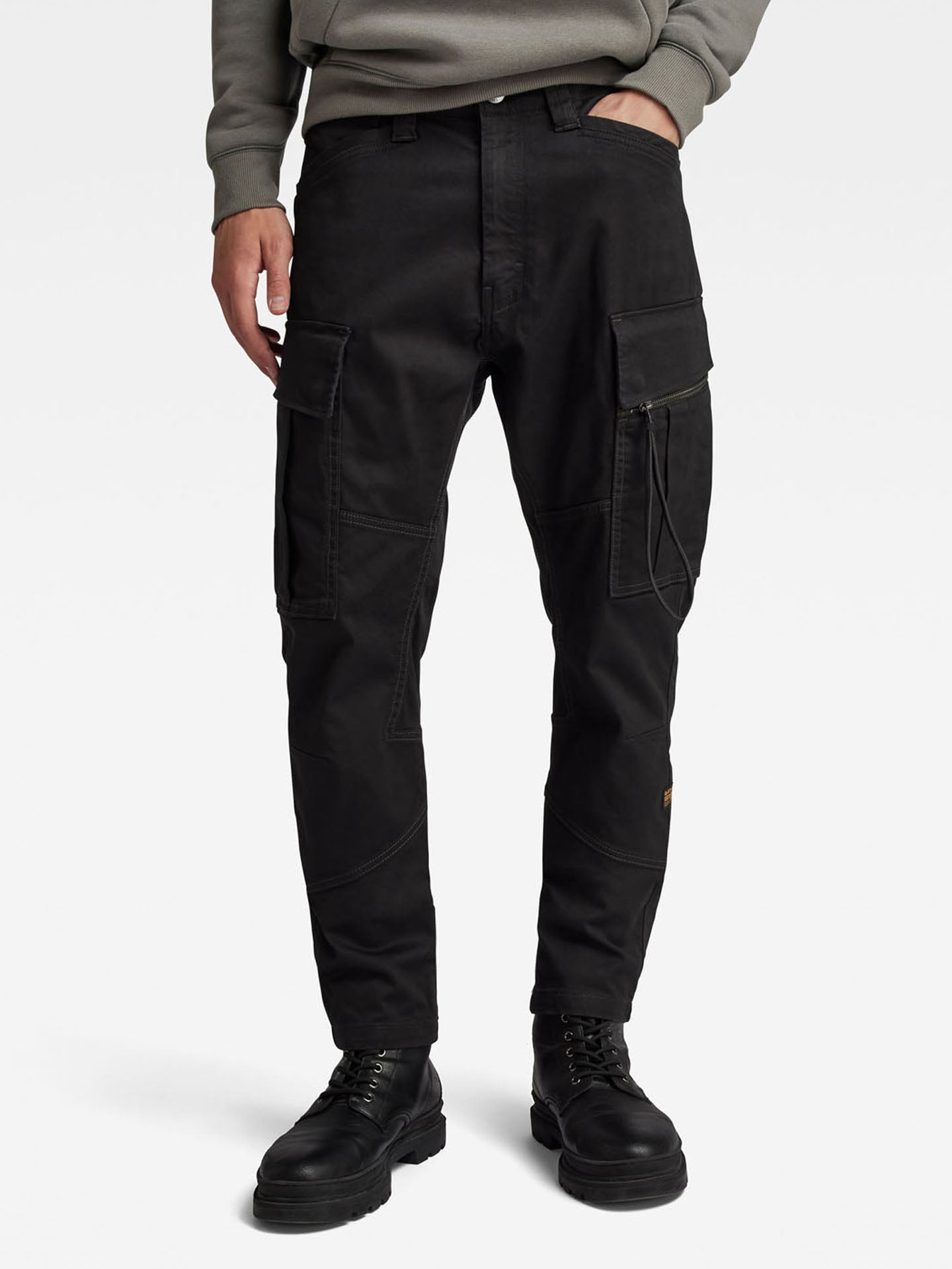 PANTALONE SKINNY CARGO ZIP