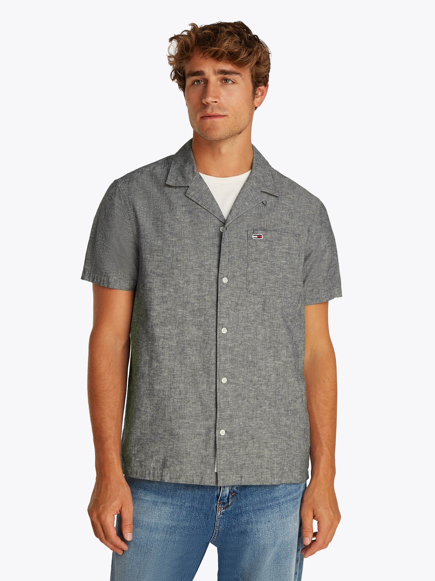 CAMICIA MANICA CORTA LINEN BLEND