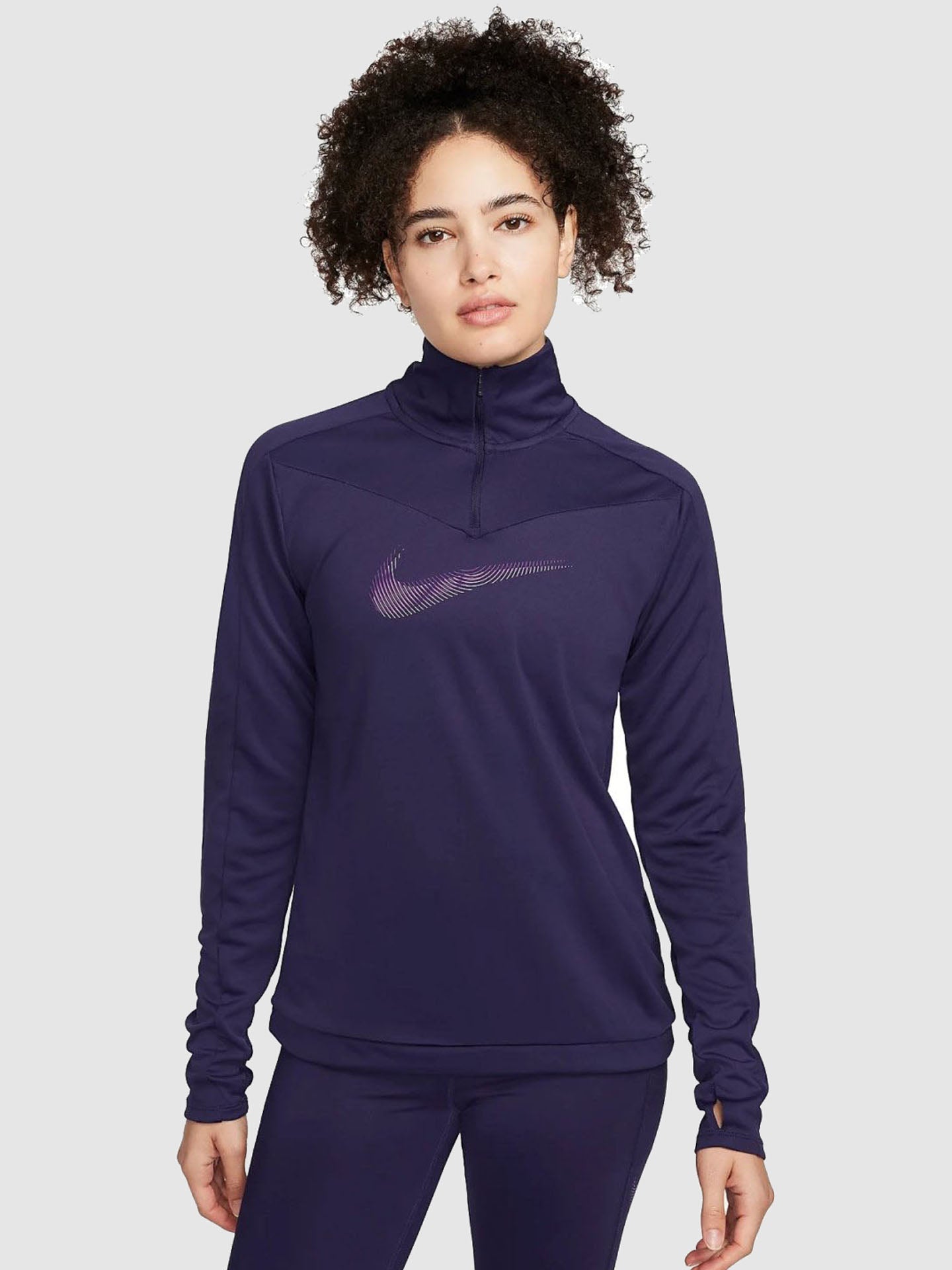 NIKE DRI-FIT SWOOSH WOMEN'S 1/2-ZIP