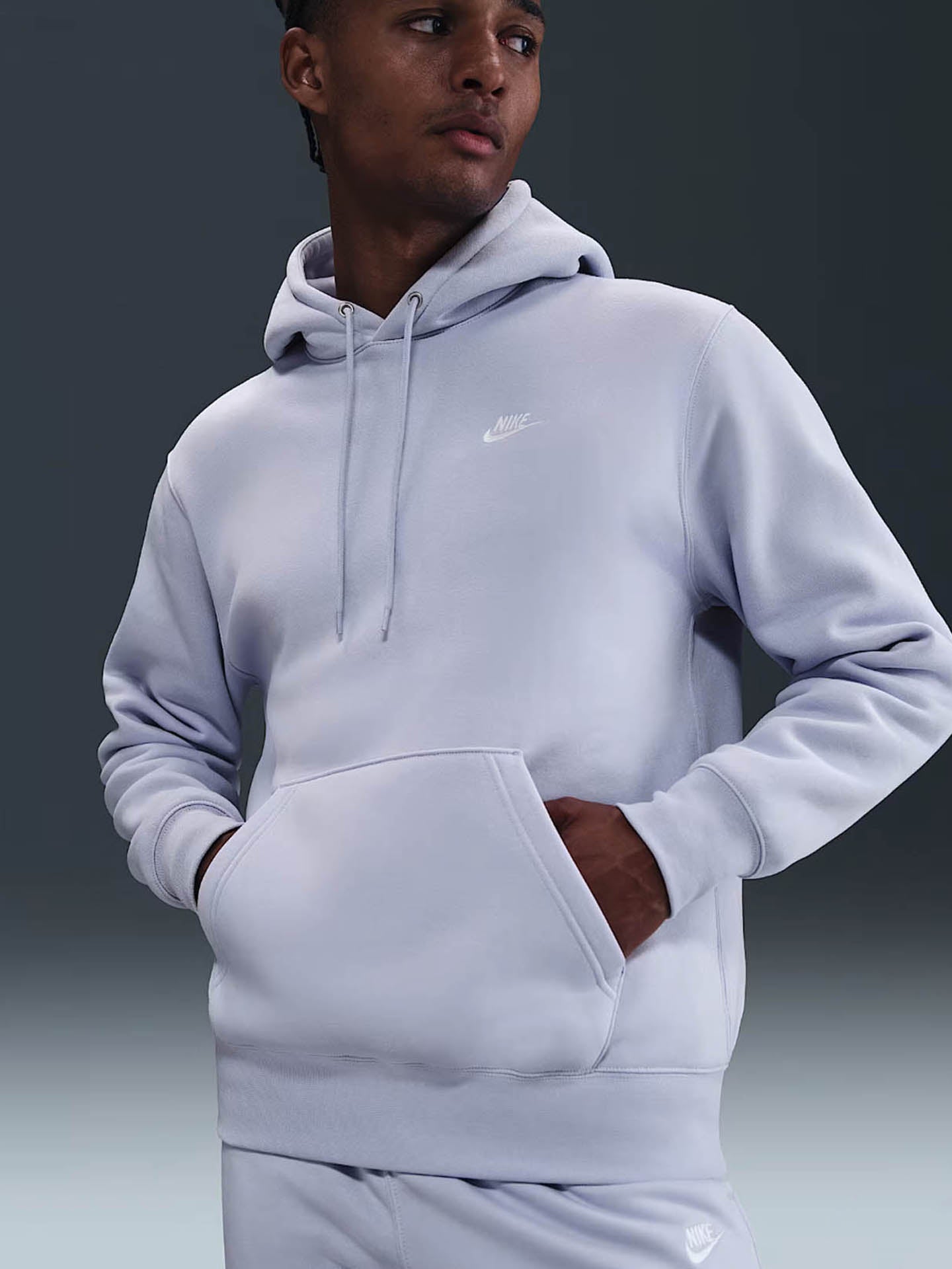 NIKE CLUB MEN'S PULLOVER FLEECE HOO