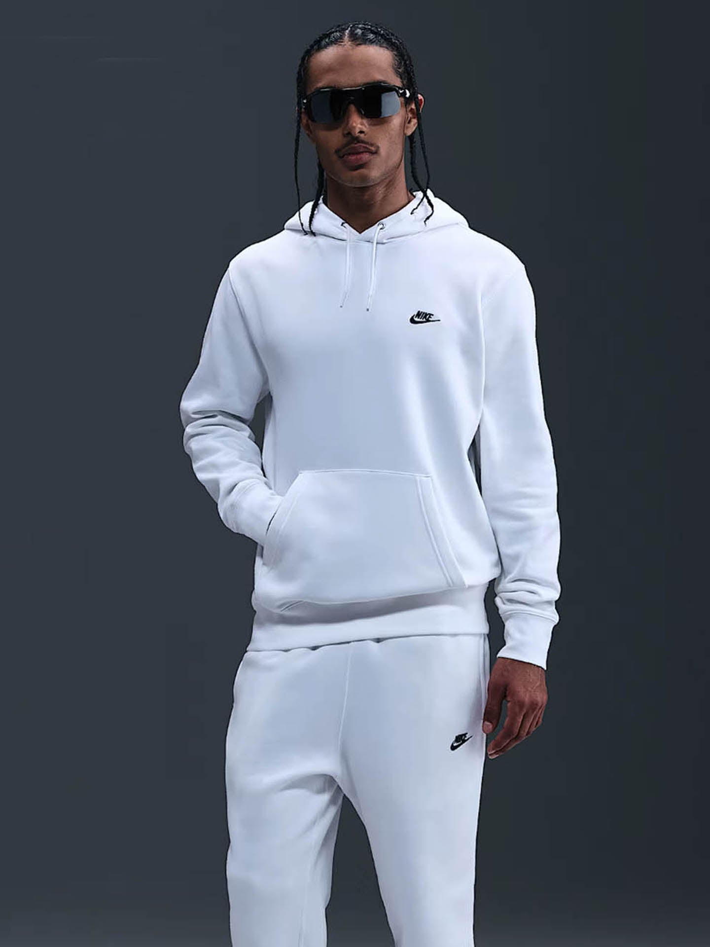 NIKE CLUB MEN'S PULLOVER FLEECE HOO