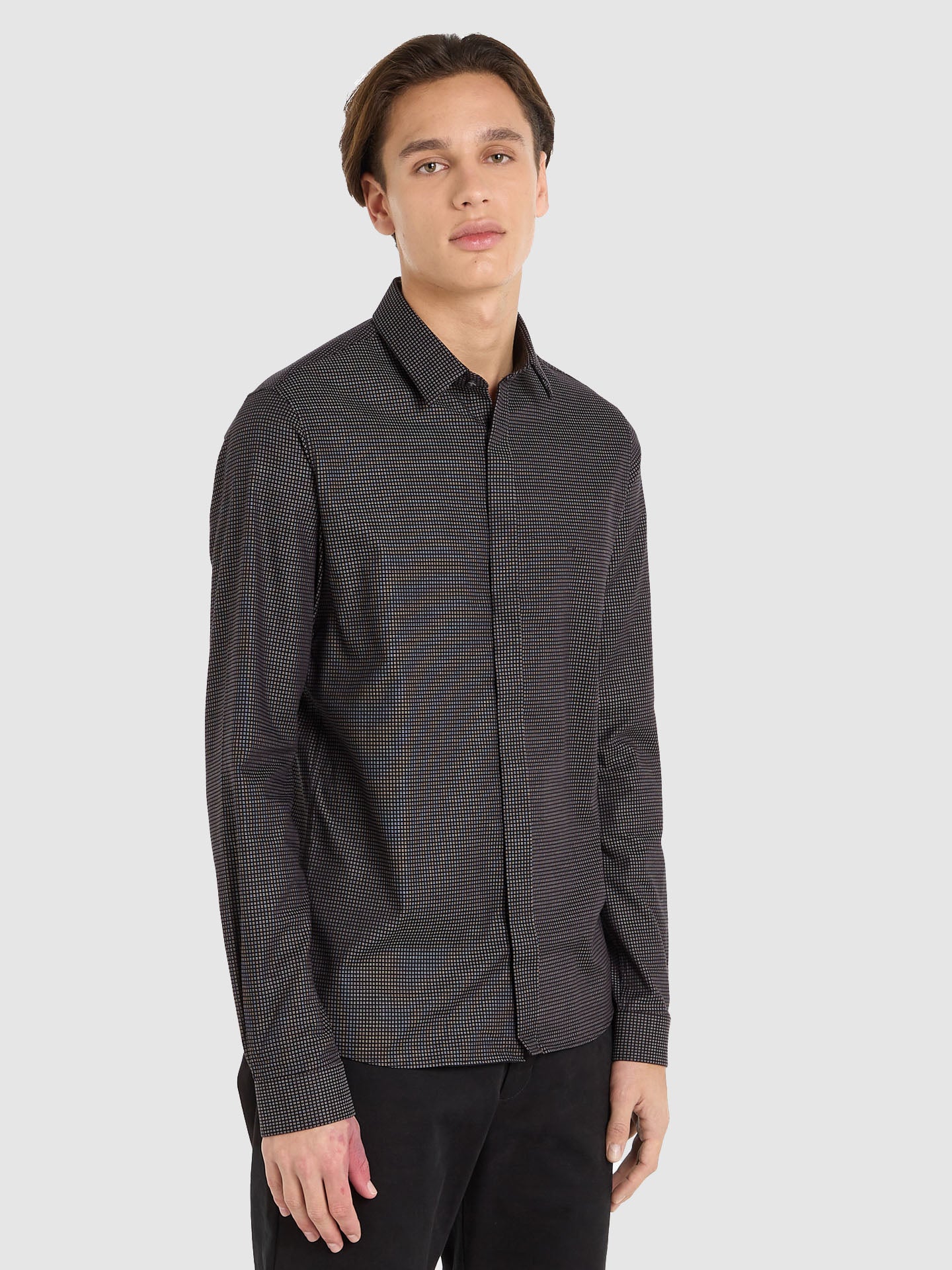 CAMICIA MICROFANTASIA SLIM FIT